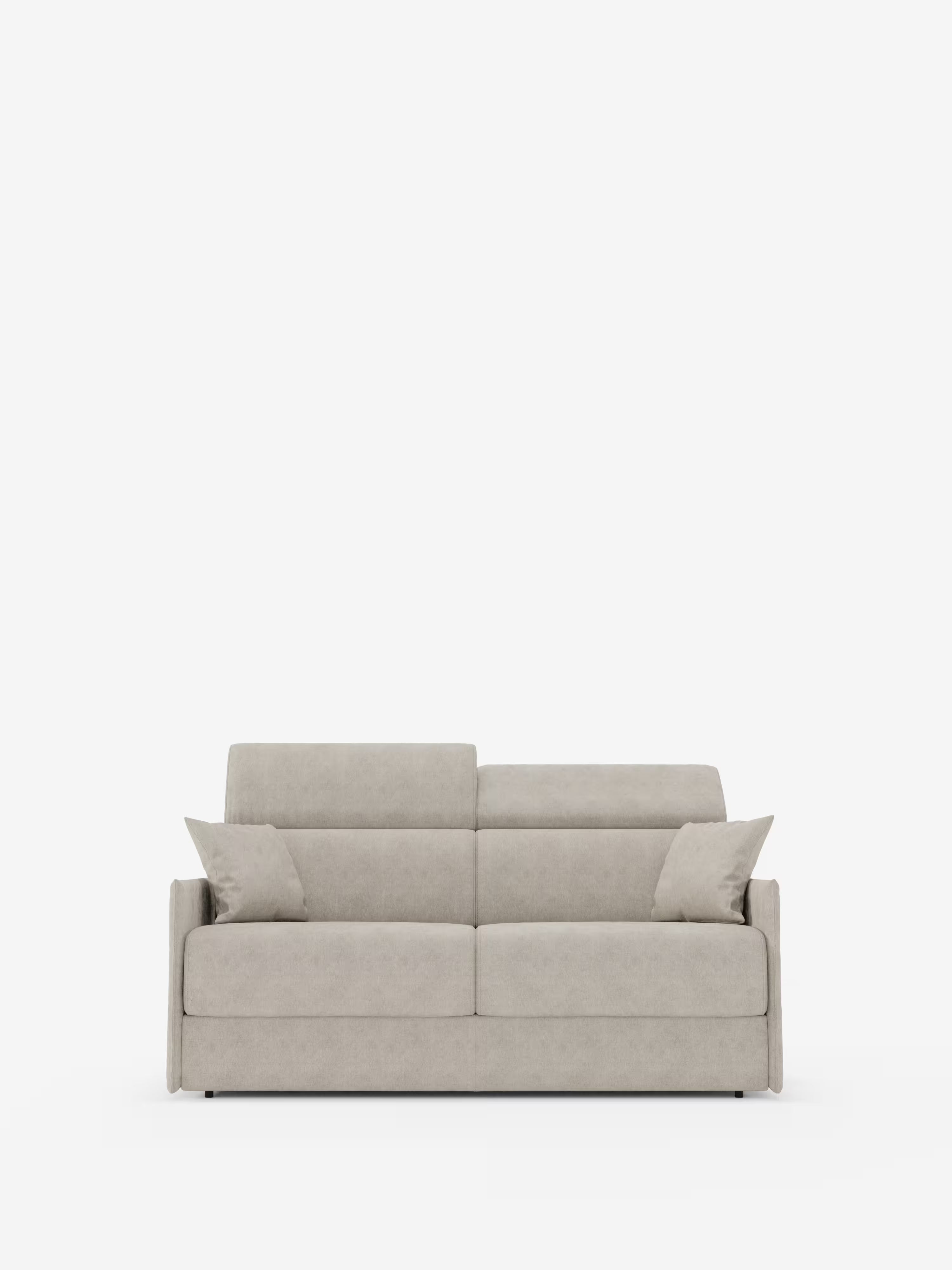 Miryam Canapé convertible avec têtières inclinables et confort maximal - design compact en tissu doux détachable T31