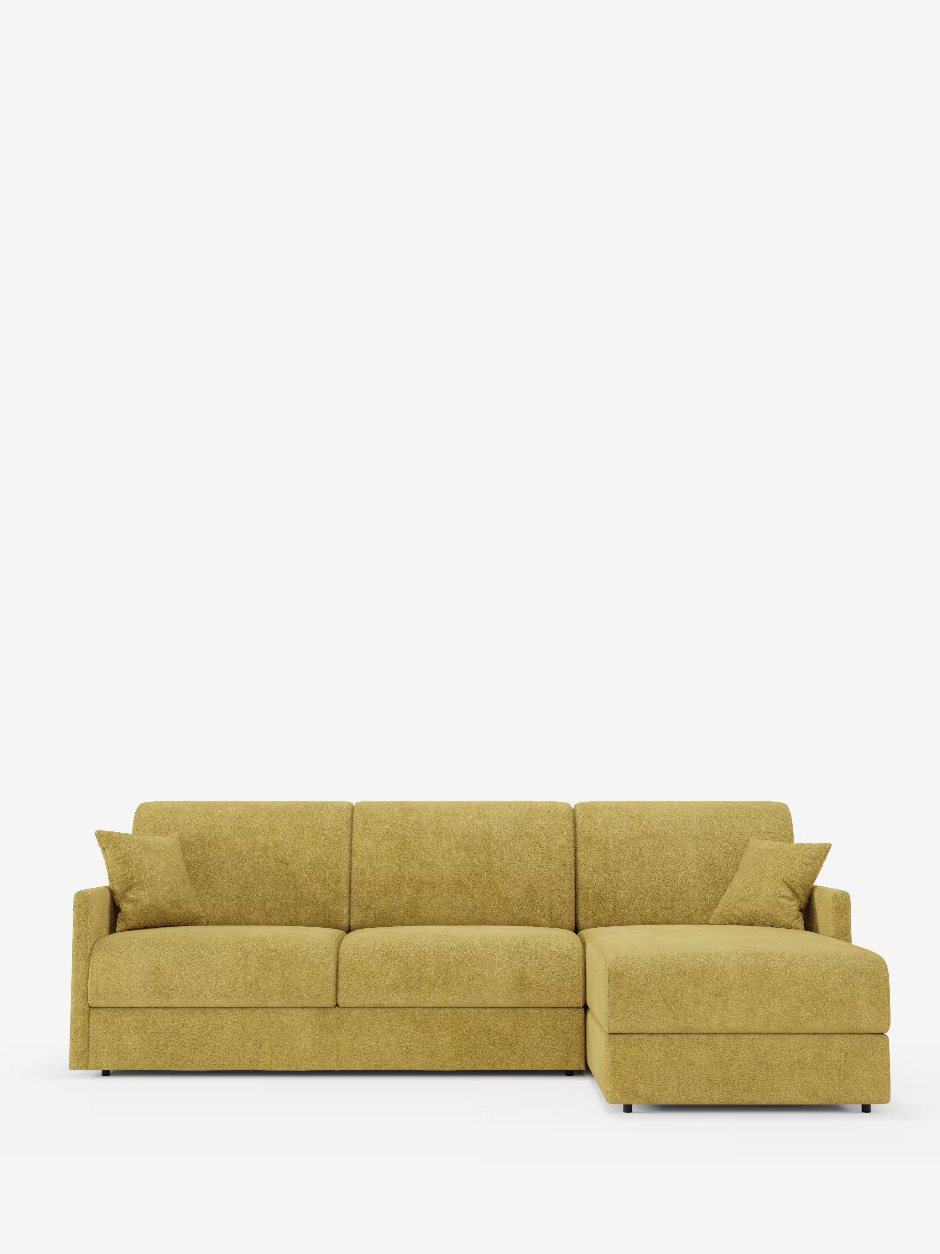Tommy Divano Letto con penisola contenitore - design minimal e sfoderabile in tessuto smacchiabile simil cotone T33