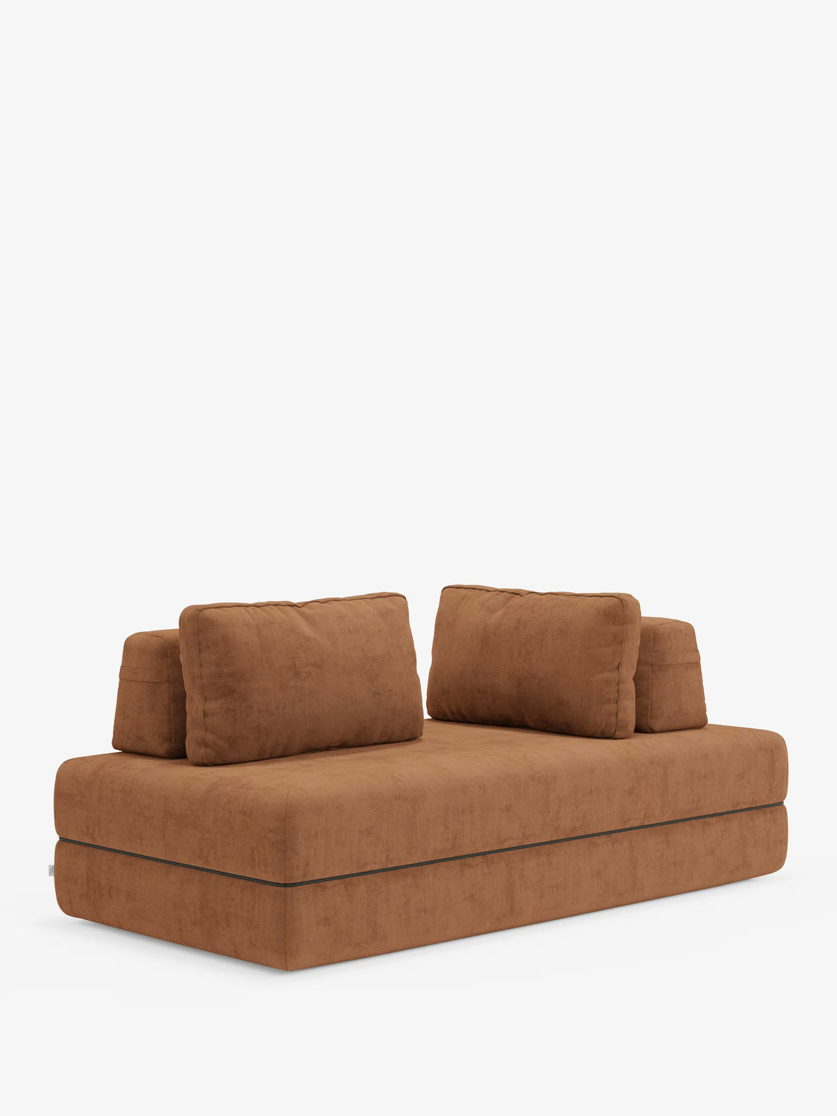 Rift divano letto matrimoniale 2 posti e 3 posti con schienali mobili - materasso alto 24 cm e memory foam in tessuto smacchiabile T31