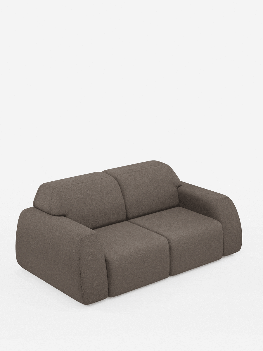 Orbit divano 2 e 3 posti con sedute scorrevoli - completamente sfoderabile in tessuto smacchiabile effetto cotone T33
