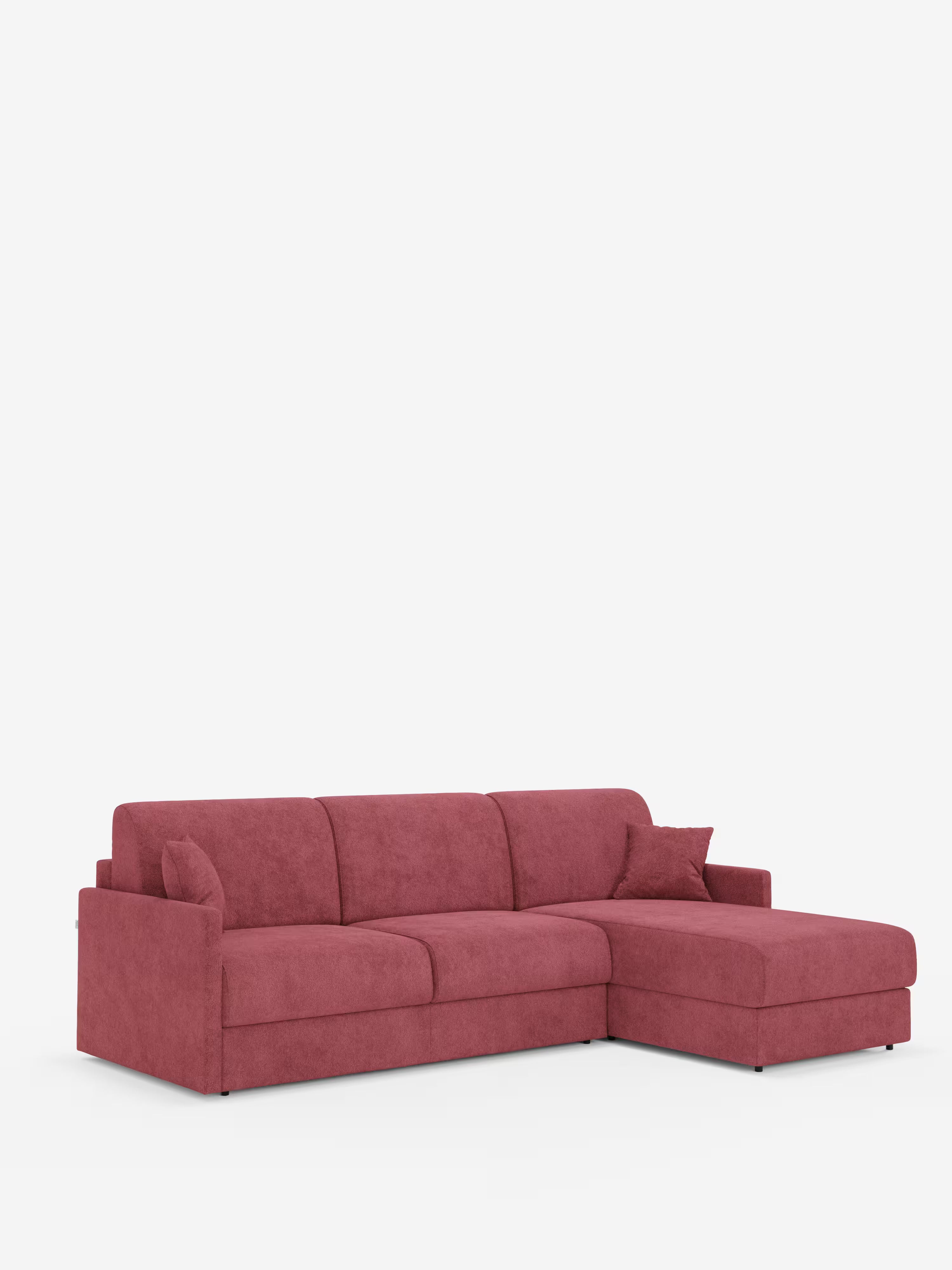 Tommy Divano Letto con penisola contenitore - design minimal e sfoderabile in tessuto smacchiabile simil cotone T33