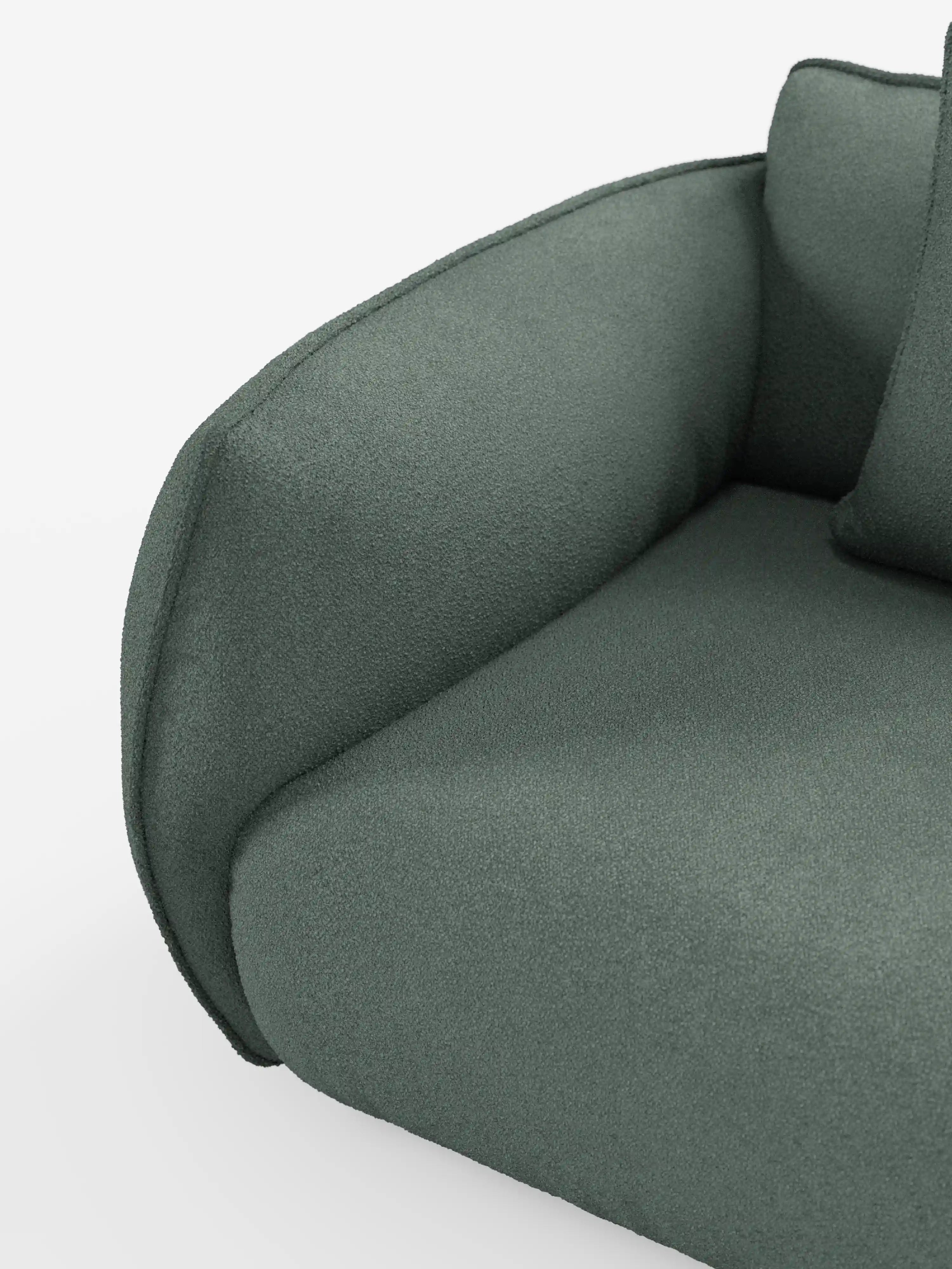 Nimbus canapé 3 places modulable et composable 250 cm - déhoussable en tissu anti-taches effet coton t33