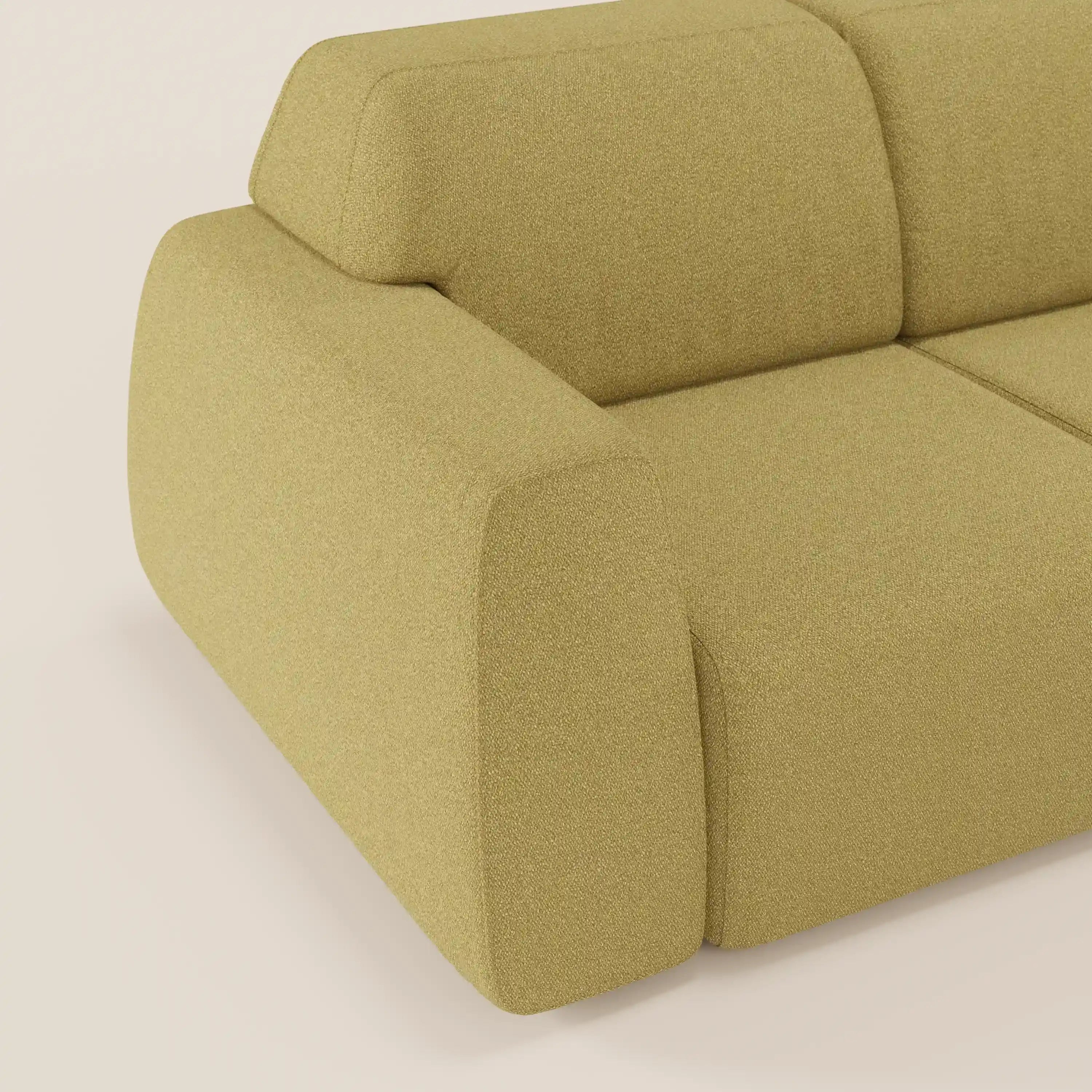 Orbit divano con 3 sedute scorrevoli e allungabili in tessuto effetto cotone smacchiabile T33 - divani.store