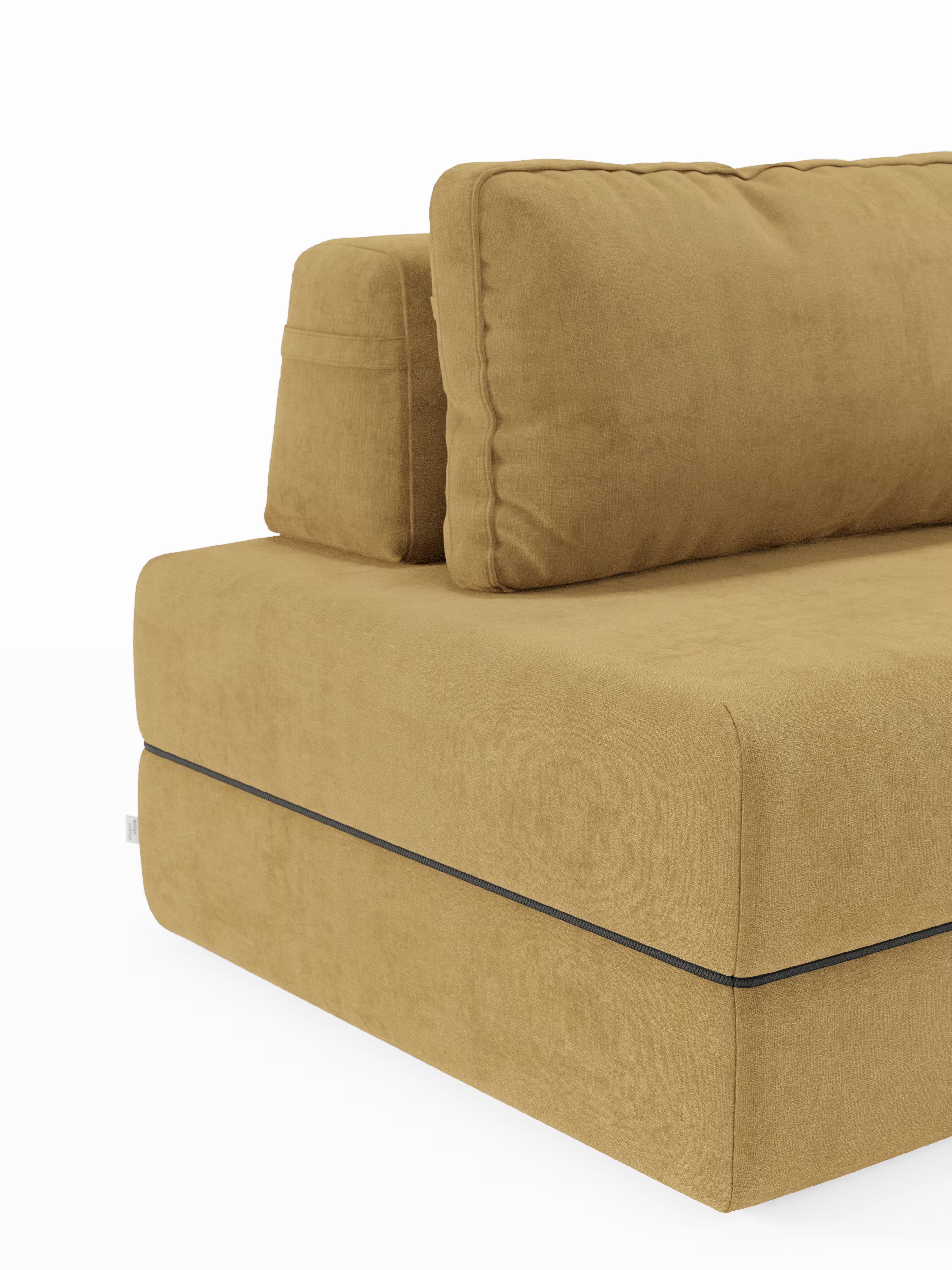 Rift fauteuil-lit avec matelas haut de 24 cm et mousse à mémoire de forme - dossier mobile et tissu antitache T31