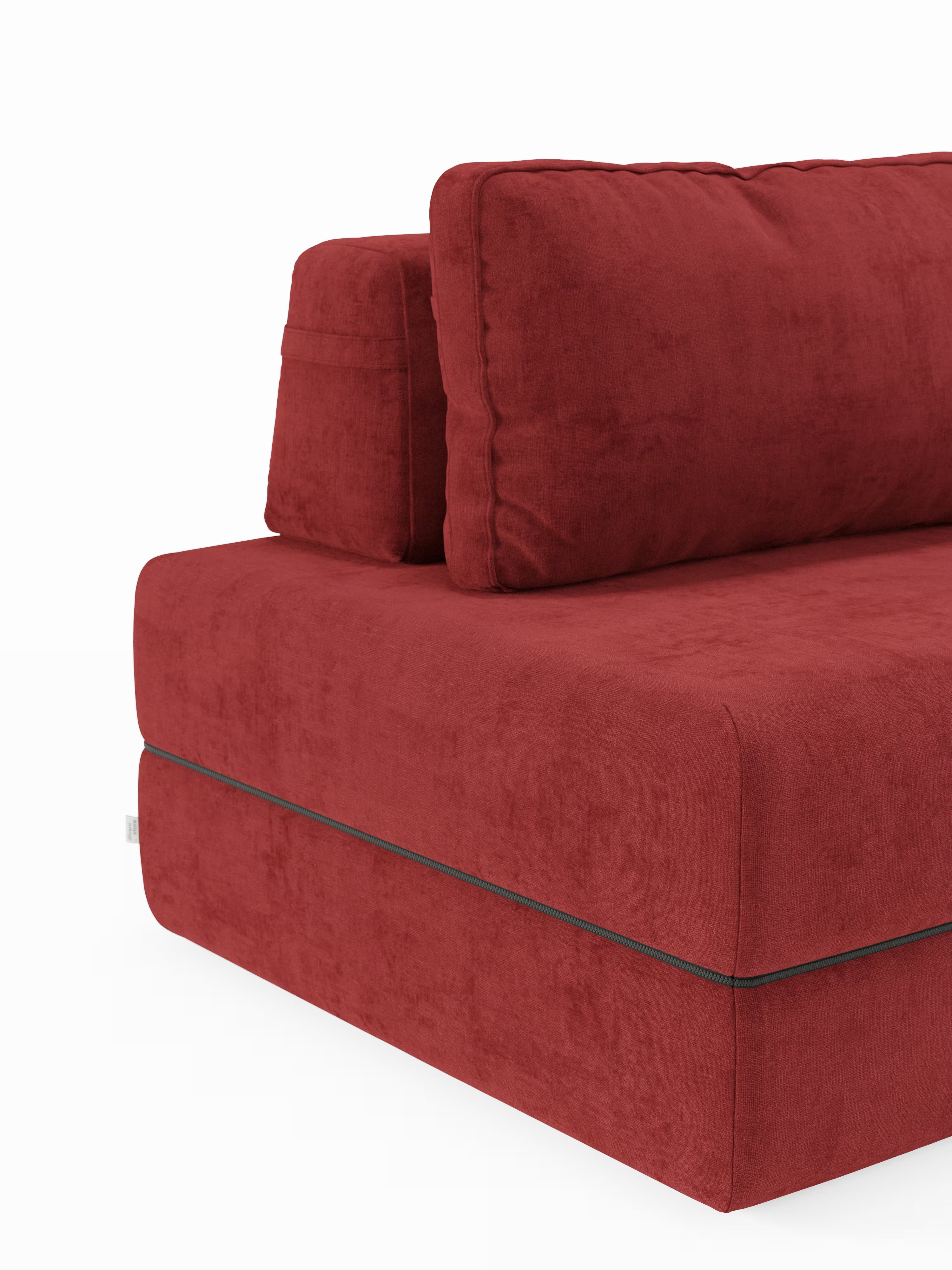 Rift fauteuil-lit avec matelas haut de 24 cm et mousse à mémoire de forme - dossier mobile et tissu antitache T31