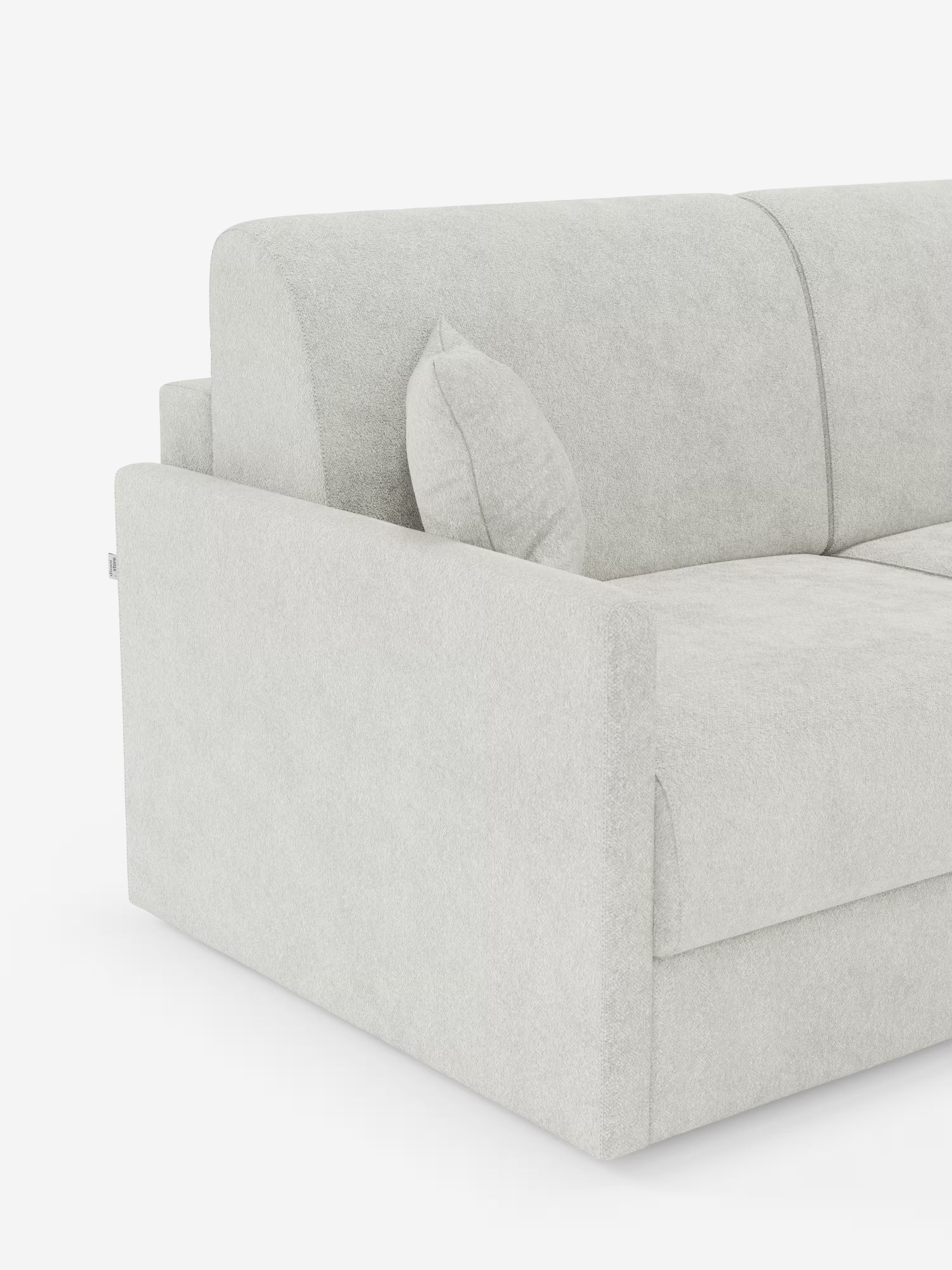 Tommy canapé-lit 2 et 3 places double - 100% déhoussable en tissu imitation coton détachable T33