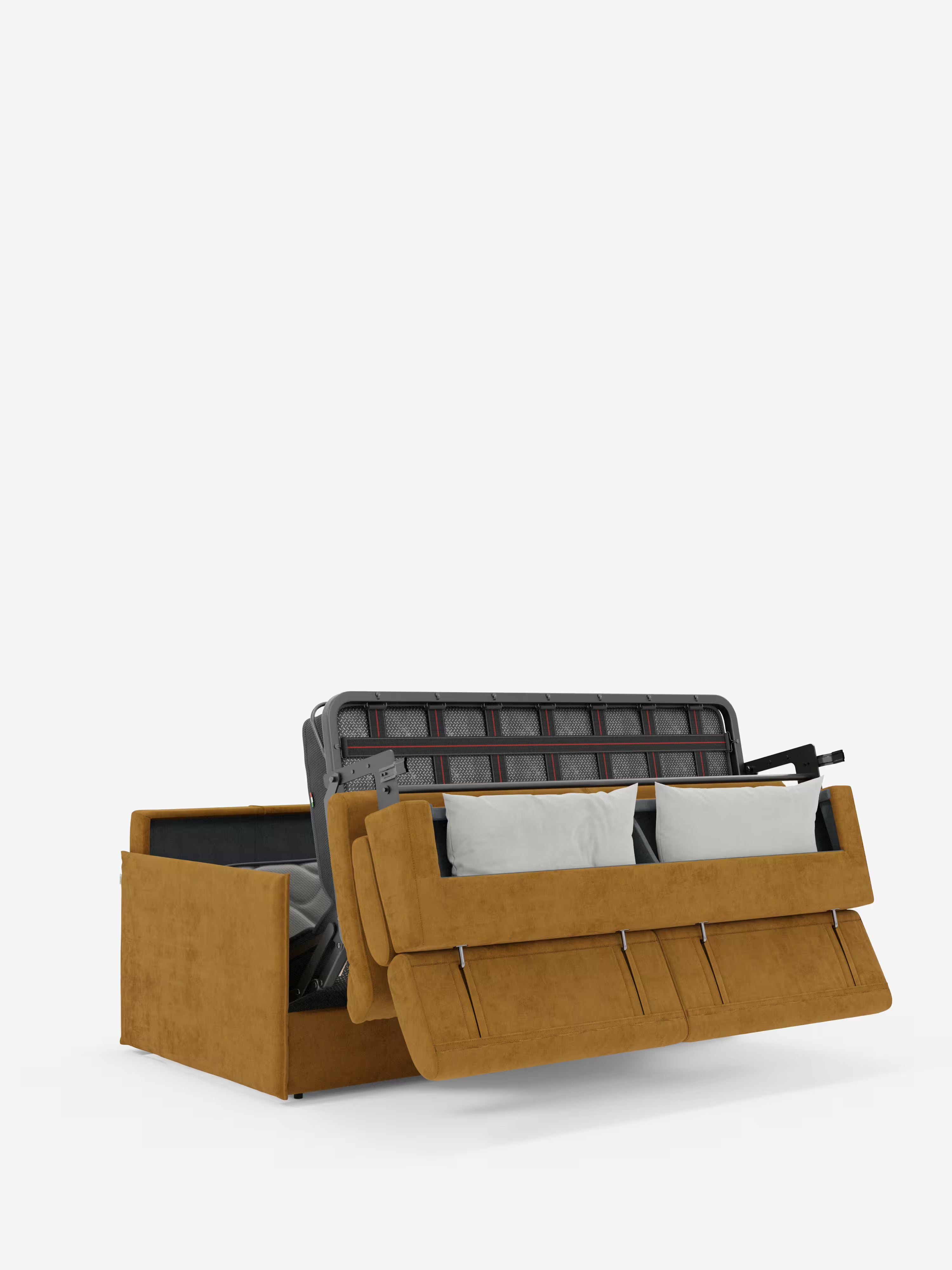 Miryam Canapé convertible avec têtières inclinables et confort maximal - design compact en tissu doux détachable T31