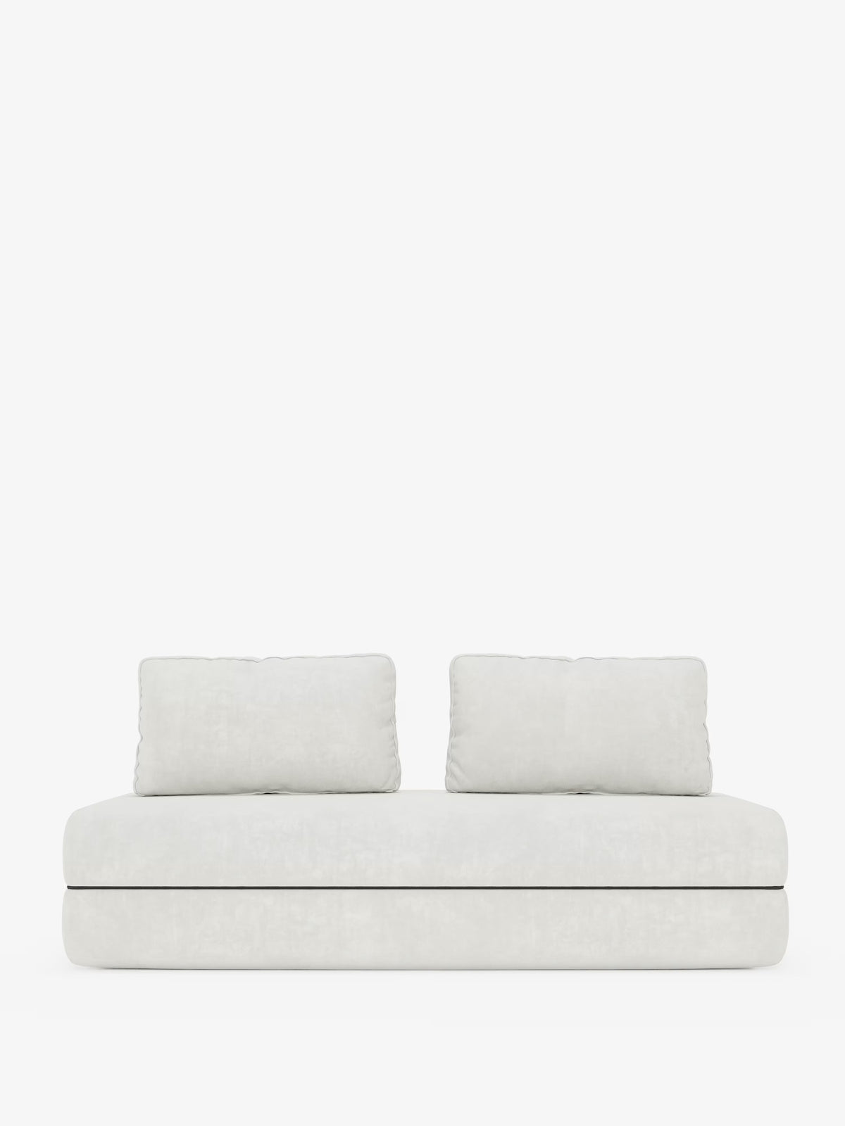 Rift divano letto matrimoniale 2 posti e 3 posti con schienali mobili - materasso alto 24 cm e memory foam in tessuto smacchiabile T31