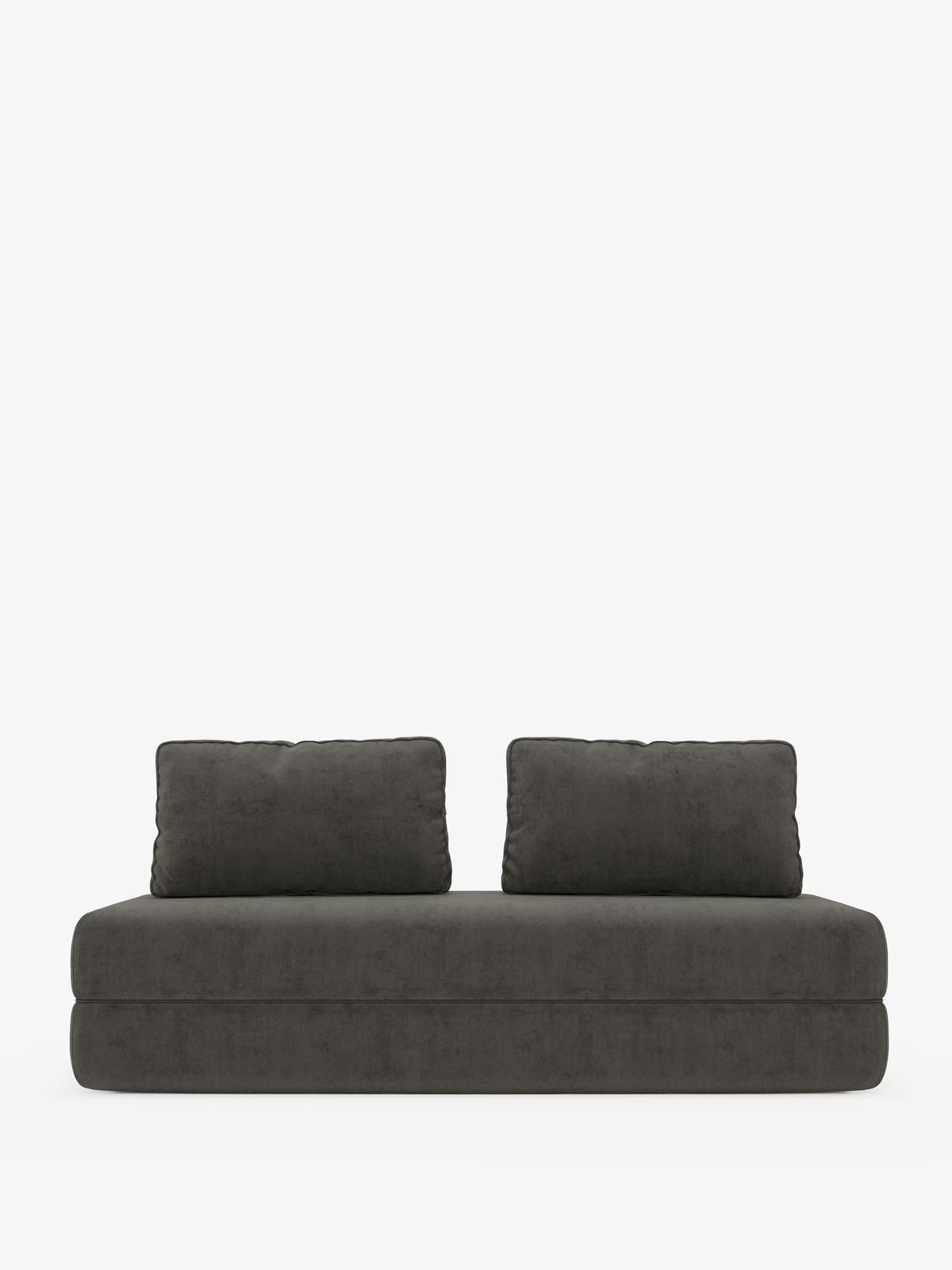 Rift divano letto matrimoniale 2 posti e 3 posti con schienali mobili - materasso alto 24 cm e memory foam in tessuto smacchiabile T31