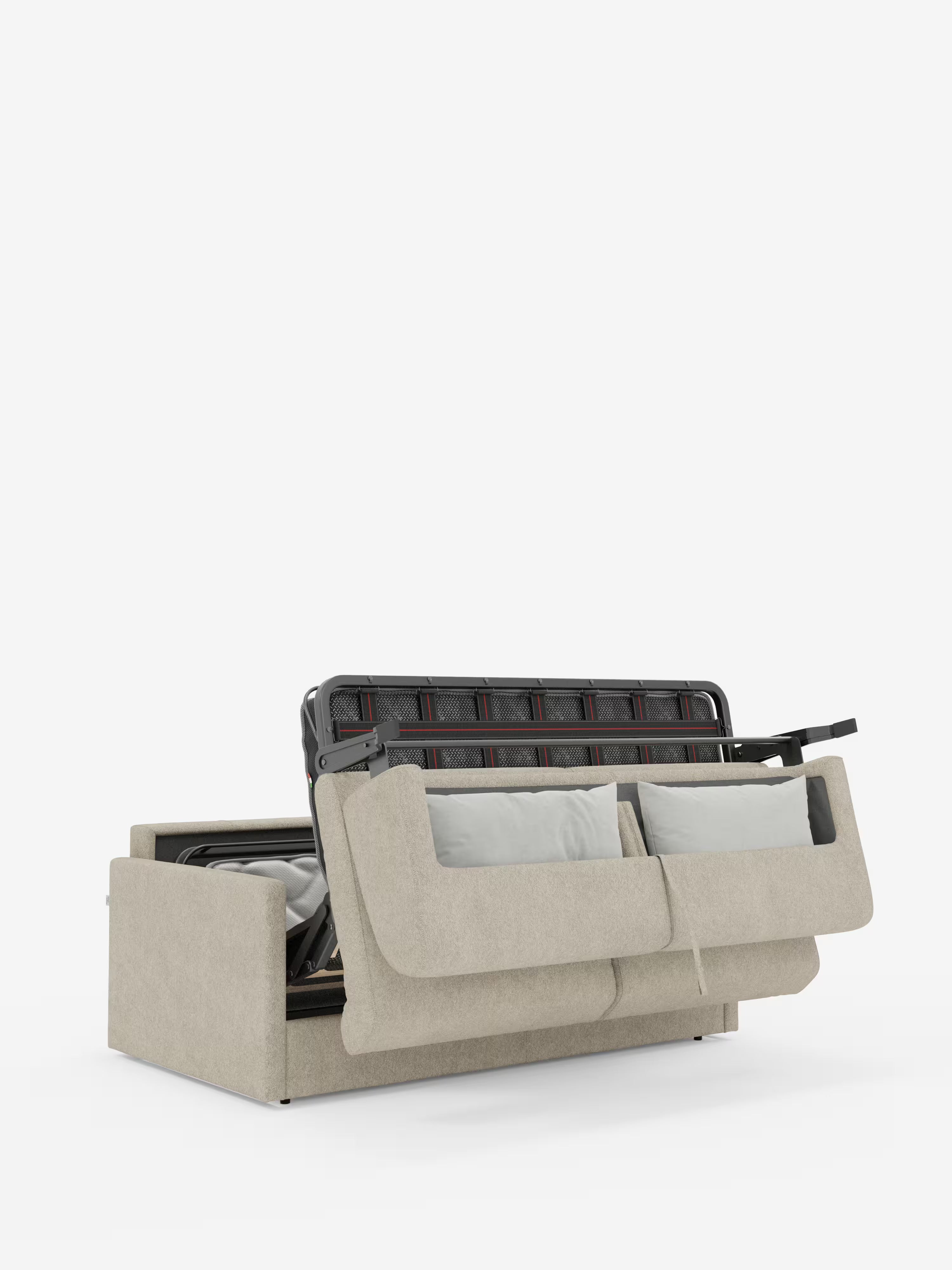 Tommy canapé-lit 2 et 3 places double - 100% déhoussable en tissu imitation coton détachable T33