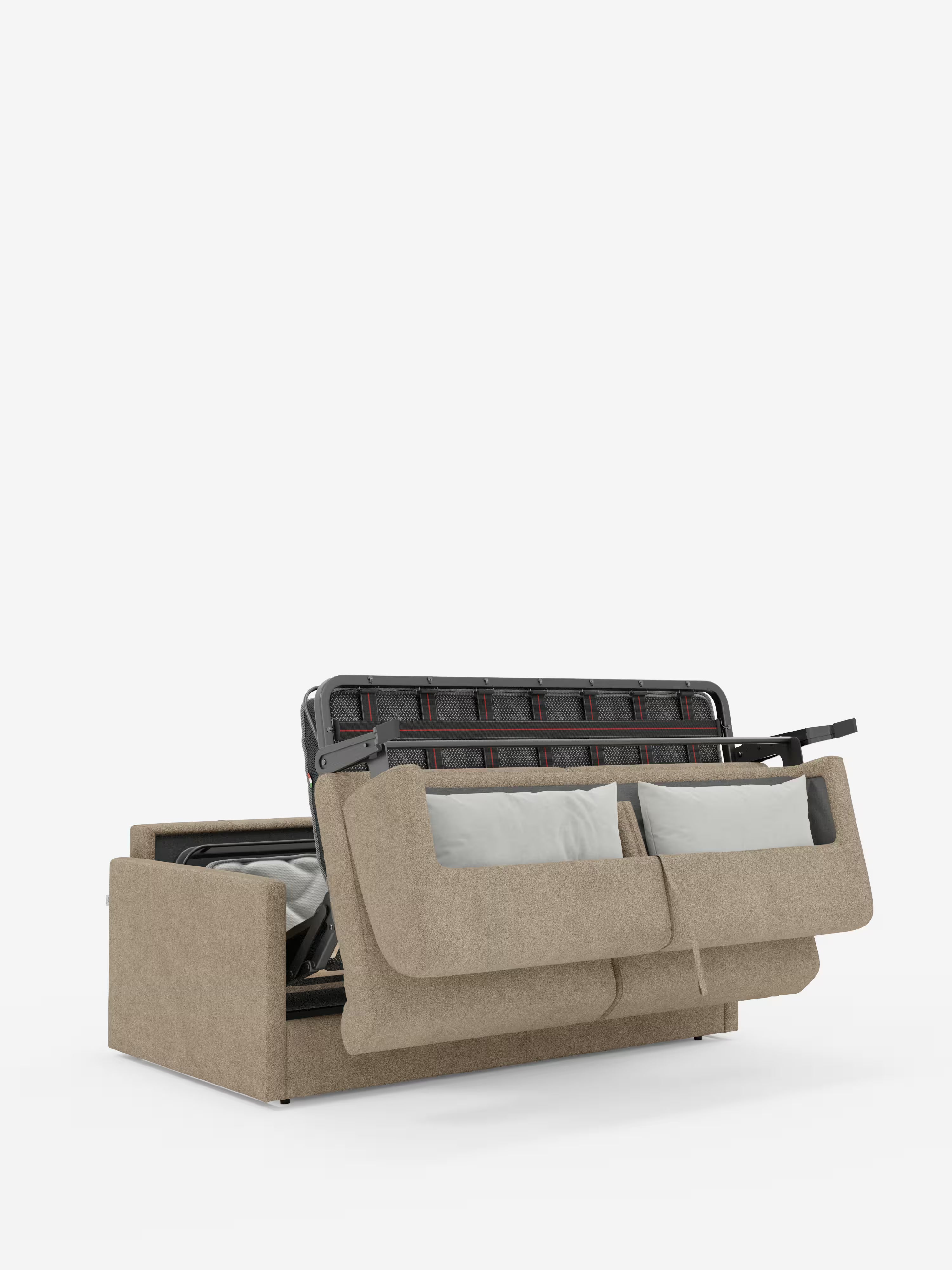 Tommy canapé-lit 2 et 3 places double - 100% déhoussable en tissu imitation coton détachable T33