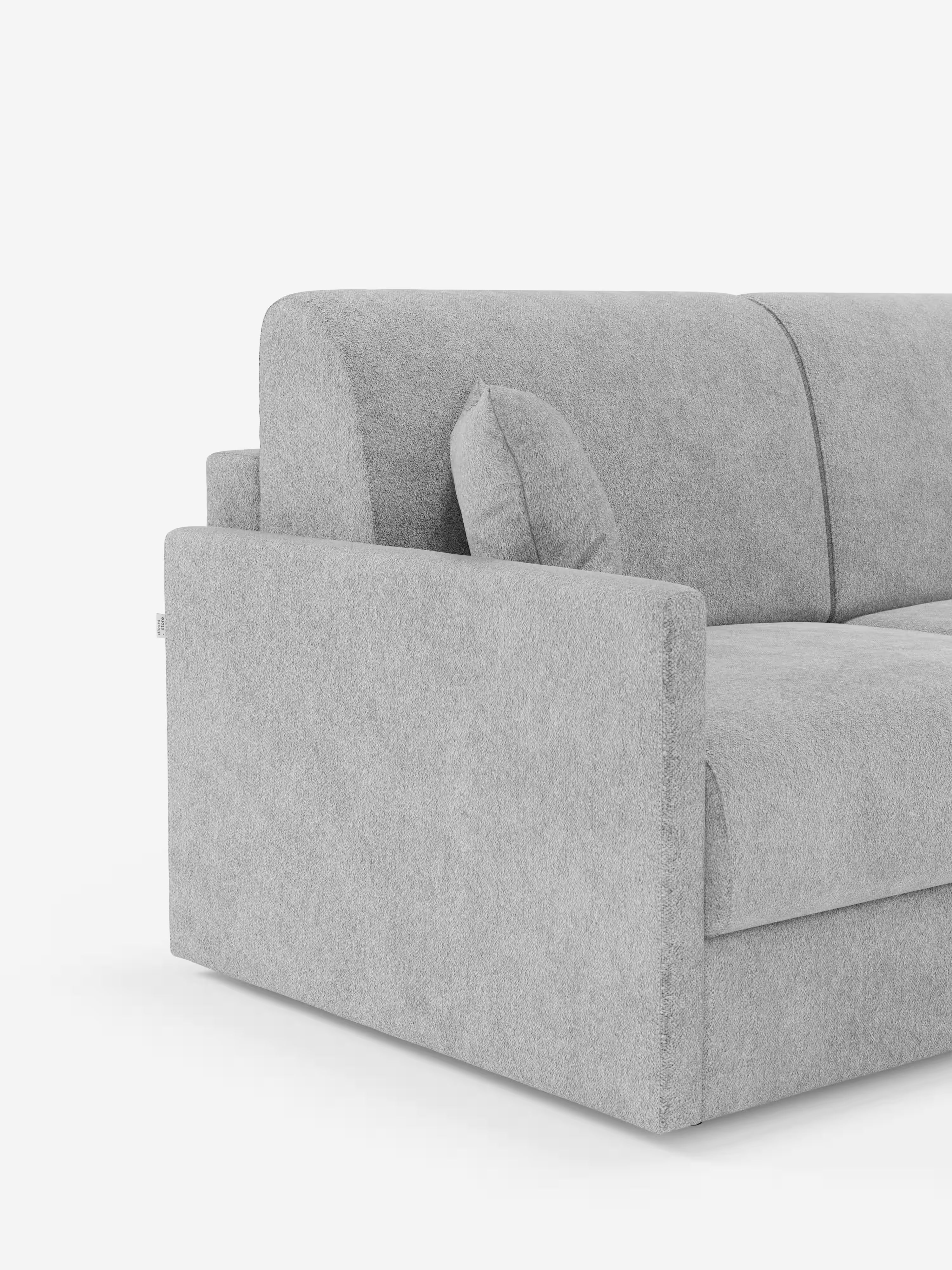 Tommy Divano Letto con penisola contenitore - design minimal e sfoderabile in tessuto smacchiabile simil cotone T33