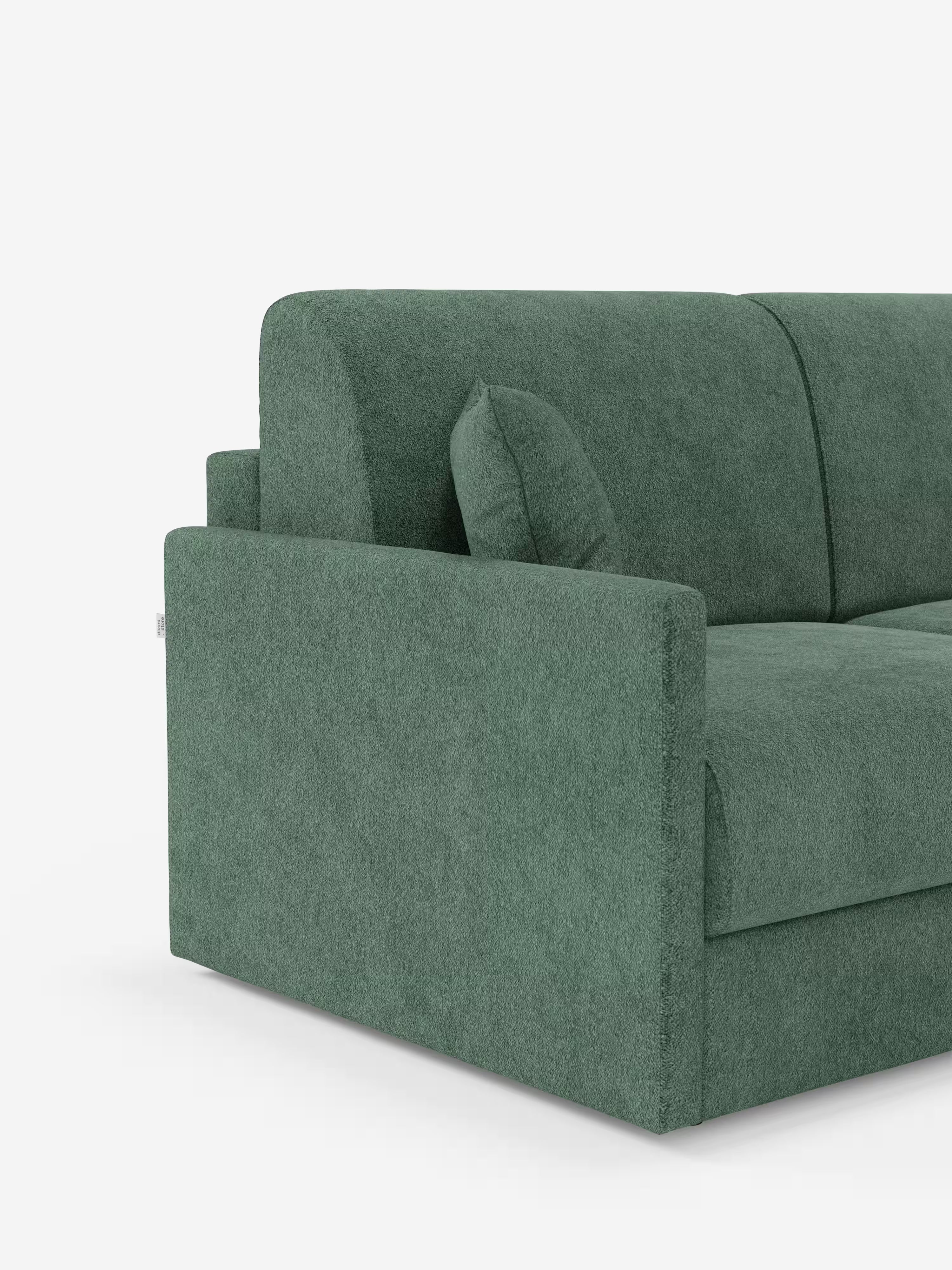 Tommy Divano Letto con penisola contenitore - design minimal e sfoderabile in tessuto smacchiabile simil cotone T33