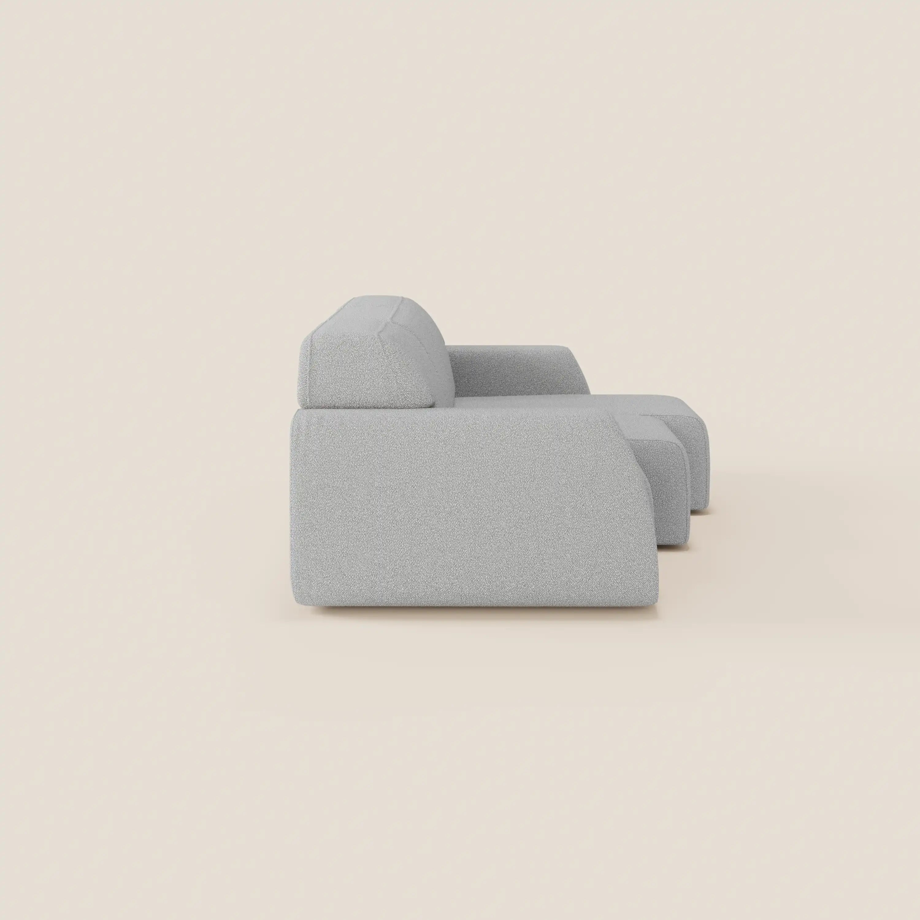 Orbit divano con 3 sedute scorrevoli e allungabili in tessuto effetto cotone smacchiabile T33 - divani.store