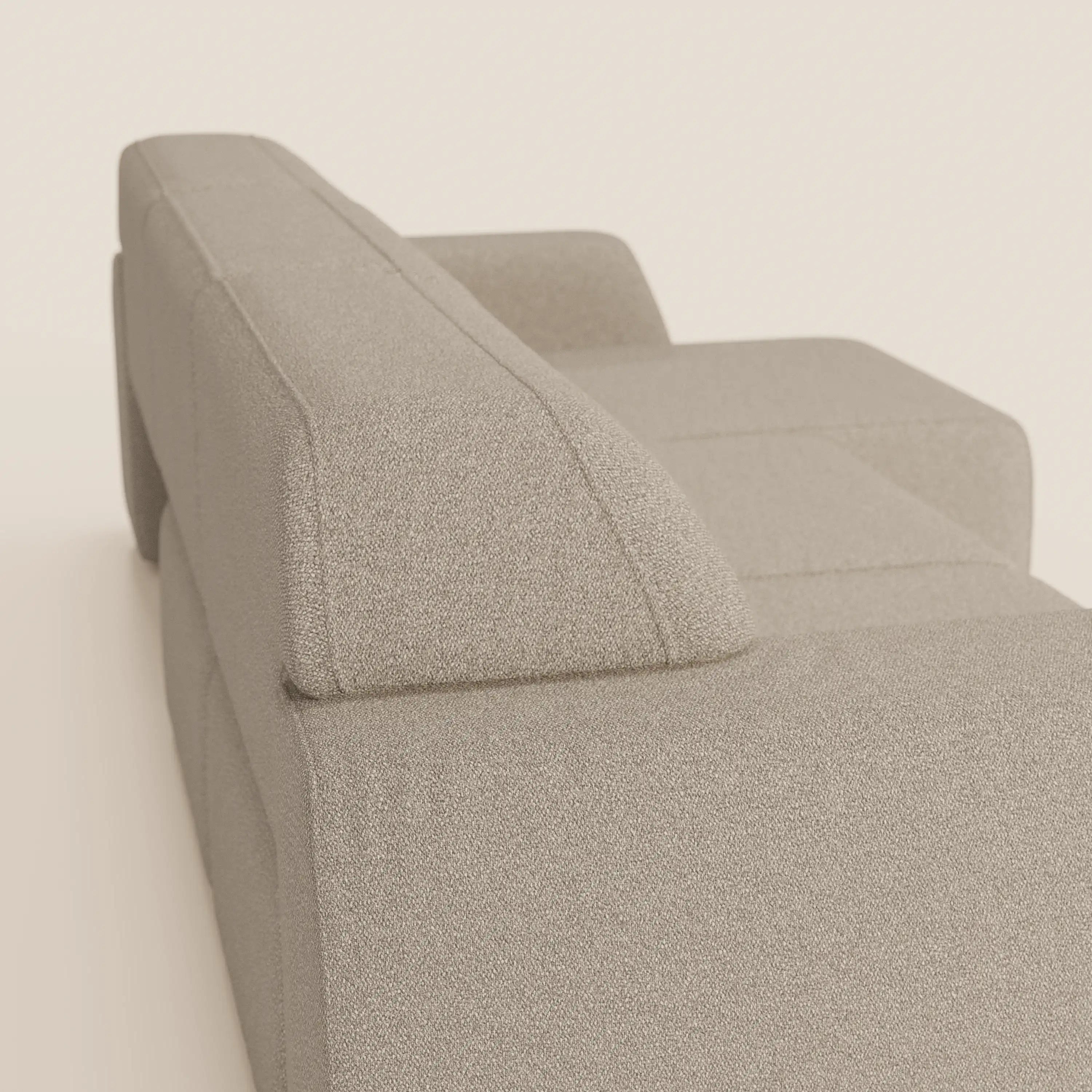 Orbit divano con 3 sedute scorrevoli e allungabili in tessuto effetto cotone smacchiabile T33 - divani.store