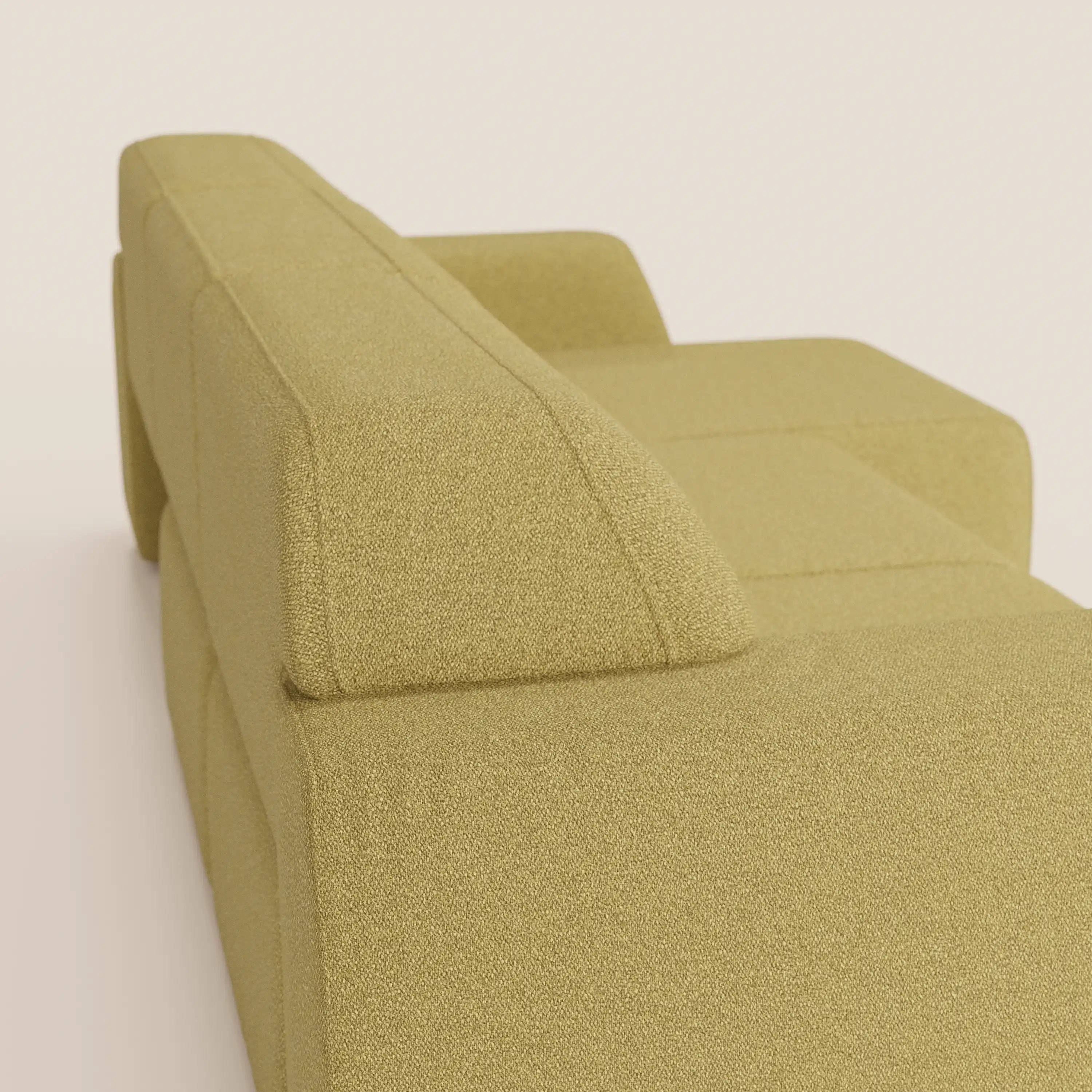 Orbit divano con 3 sedute scorrevoli e allungabili in tessuto effetto cotone smacchiabile T33 - divani.store