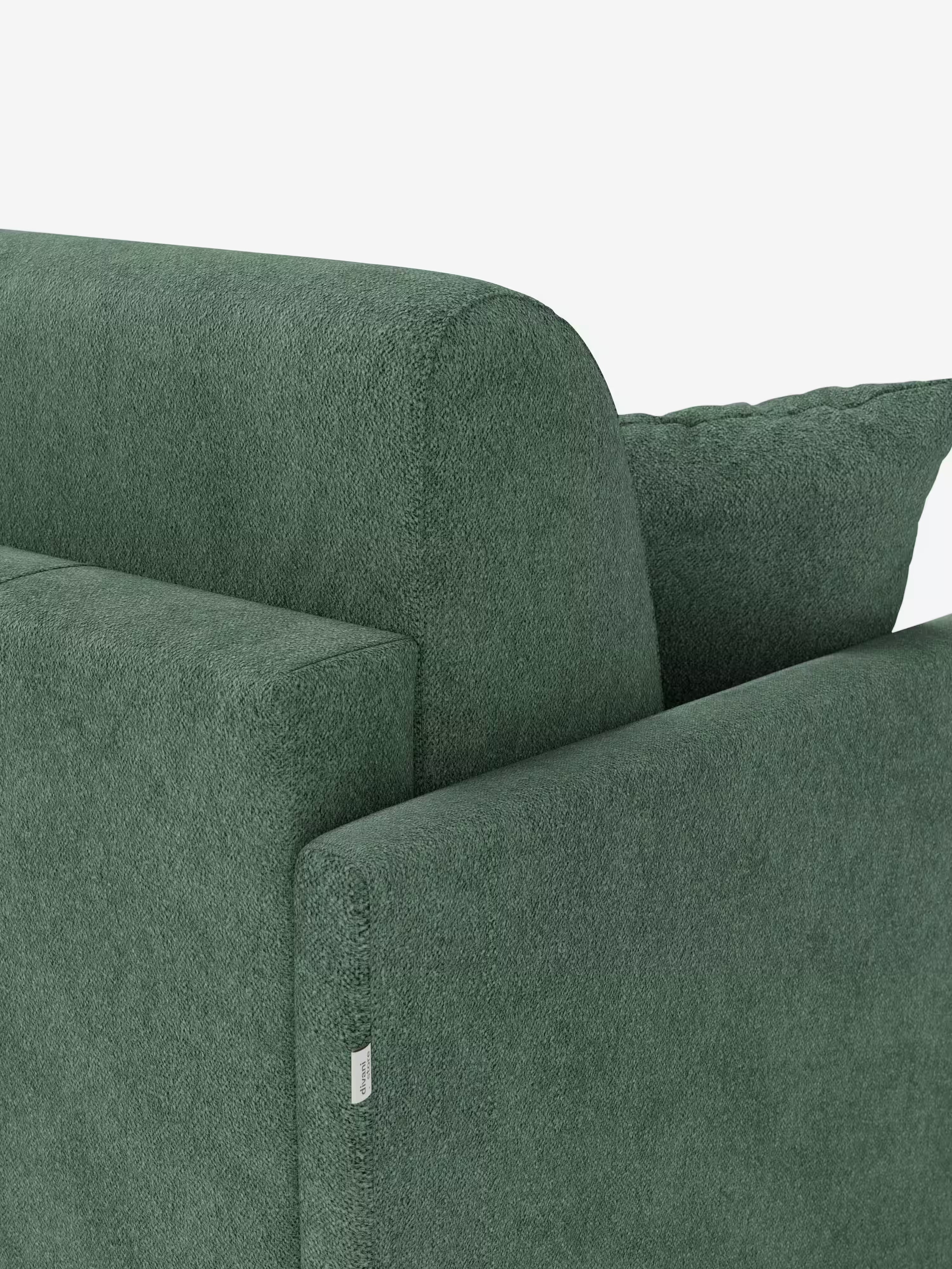 Tommy Divano Letto con penisola contenitore - design minimal e sfoderabile in tessuto smacchiabile simil cotone T33