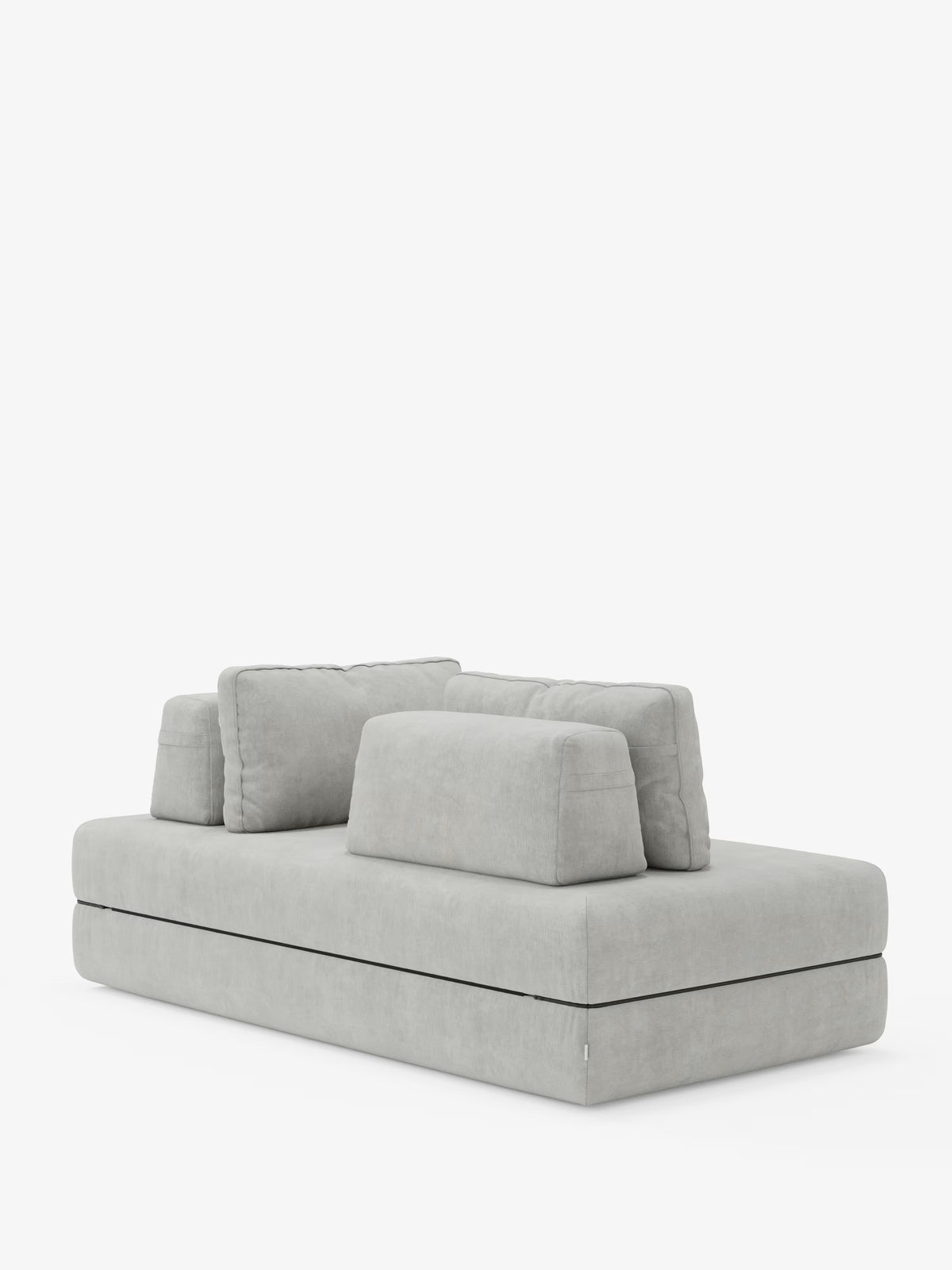 Rift divano letto matrimoniale 2 posti e 3 posti con schienali mobili - materasso alto 24 cm e memory foam in tessuto smacchiabile T31
