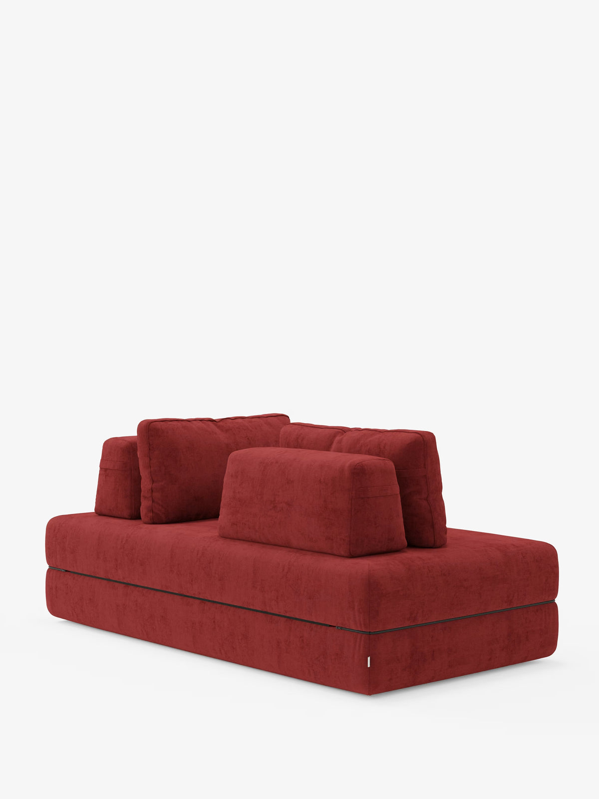 Rift divano letto matrimoniale 2 posti e 3 posti con schienali mobili - materasso alto 24 cm e memory foam in tessuto smacchiabile T31