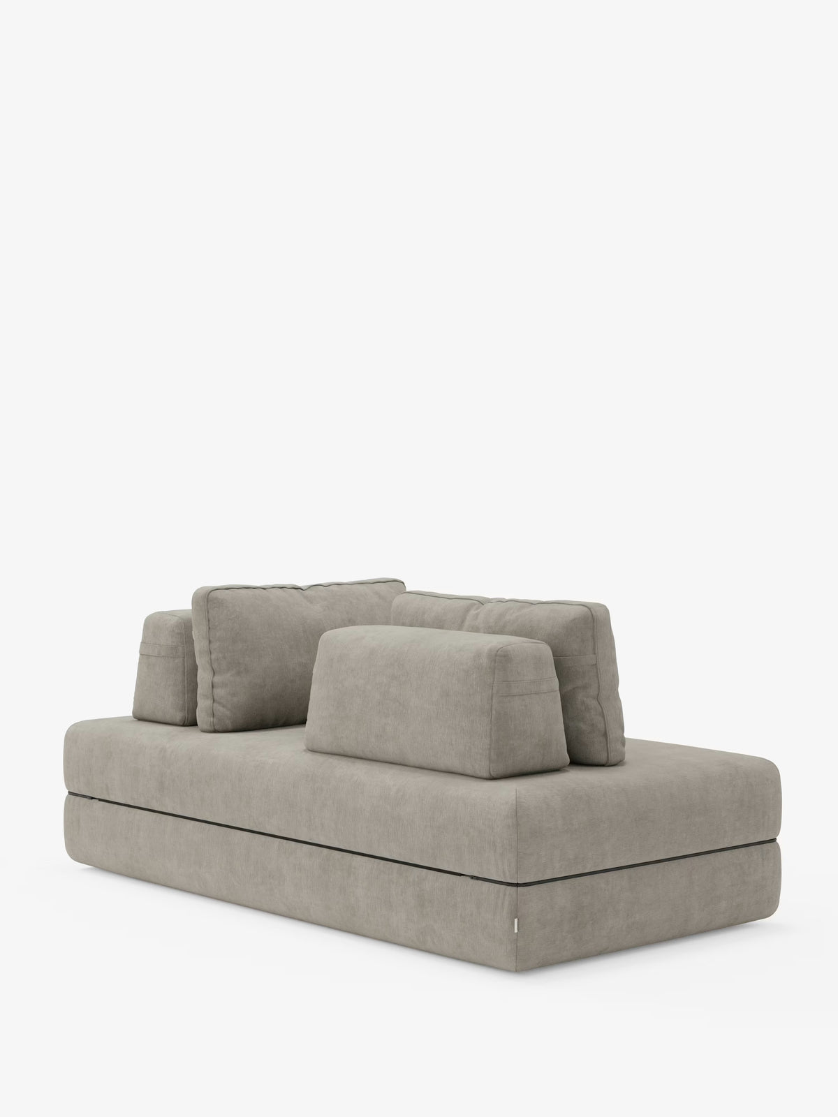 Rift divano letto matrimoniale 2 posti e 3 posti con schienali mobili - materasso alto 24 cm e memory foam in tessuto smacchiabile T31