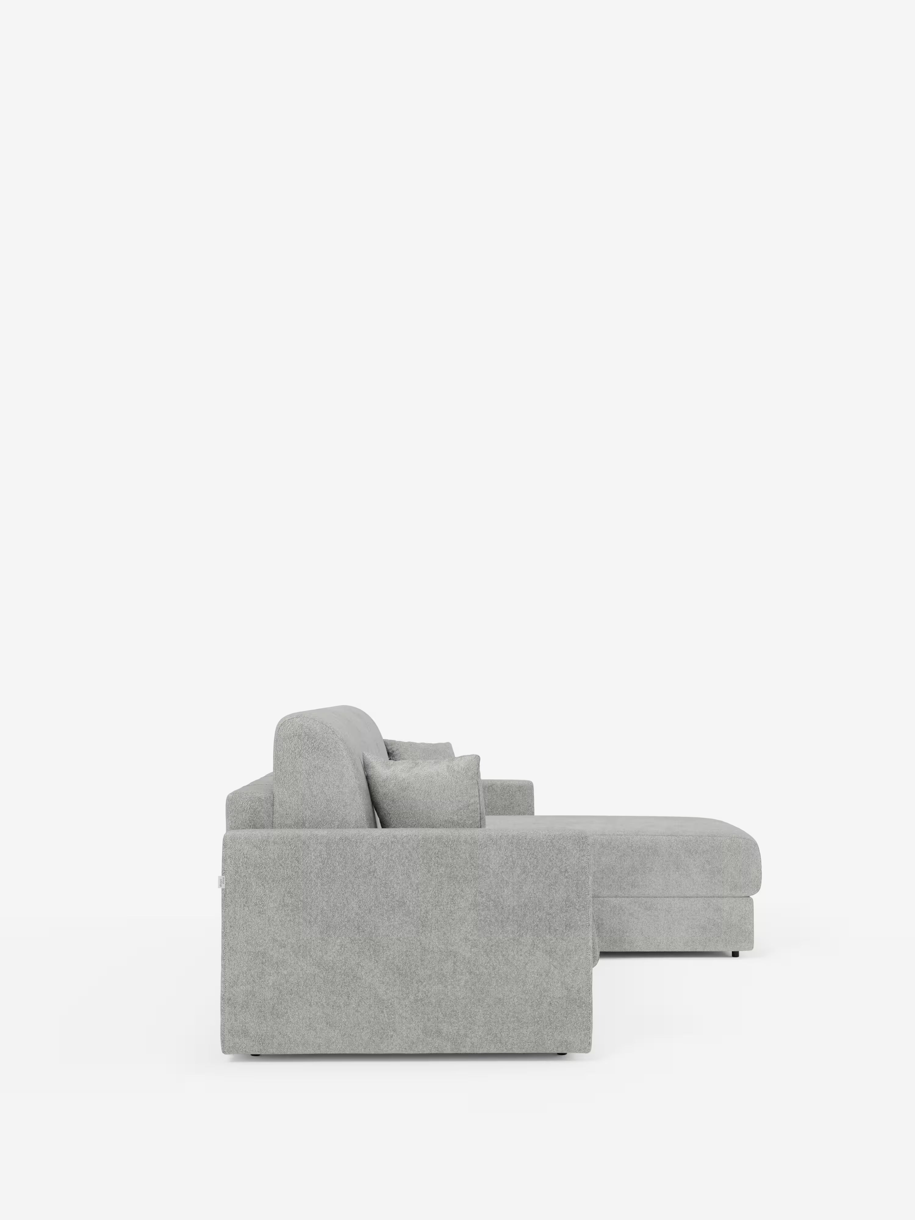 Tommy Divano Letto con penisola contenitore - design minimal e sfoderabile in tessuto smacchiabile simil cotone T33