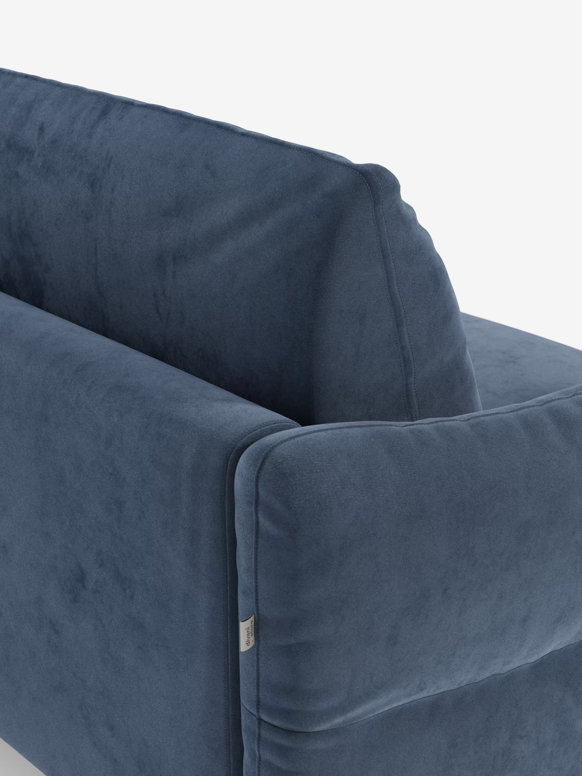 Dalia canapé-lit avec méridienne coffre de rangement et matelas de 18 cm de hauteur - pieds hauts et tissu anti-taches T30
