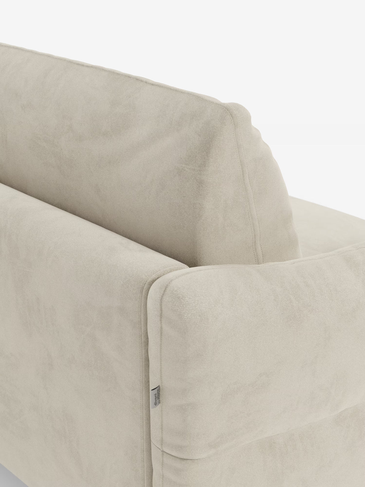 Dalia canapé-lit avec méridienne coffre de rangement et matelas de 18 cm de hauteur - pieds hauts et tissu anti-taches T30