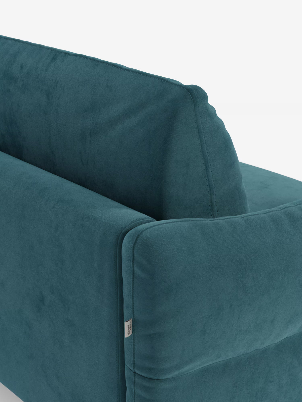 Dalia canapé-lit avec méridienne coffre de rangement et matelas de 18 cm de hauteur - pieds hauts et tissu anti-taches T30