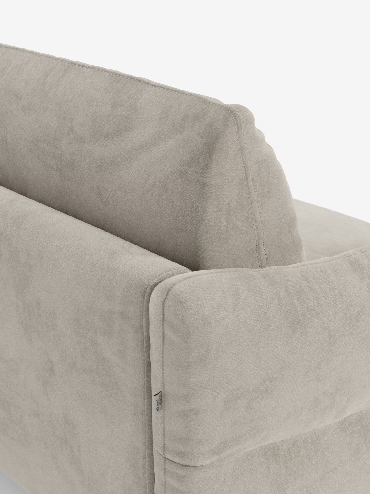 Dalia canapé-lit avec méridienne coffre de rangement et matelas de 18 cm de hauteur - pieds hauts et tissu anti-taches T30