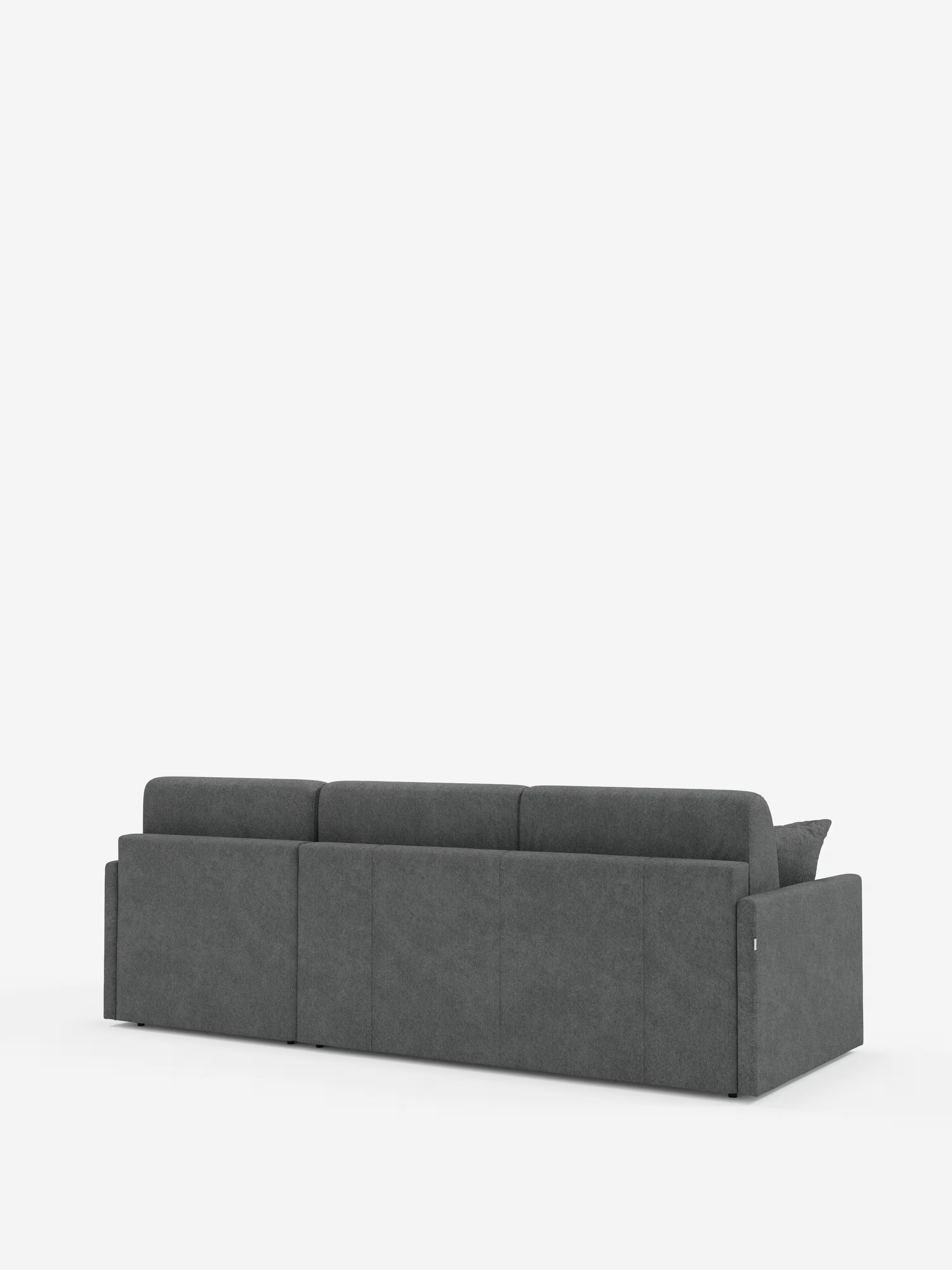 Tommy Divano Letto con penisola contenitore - design minimal e sfoderabile in tessuto smacchiabile simil cotone T33
