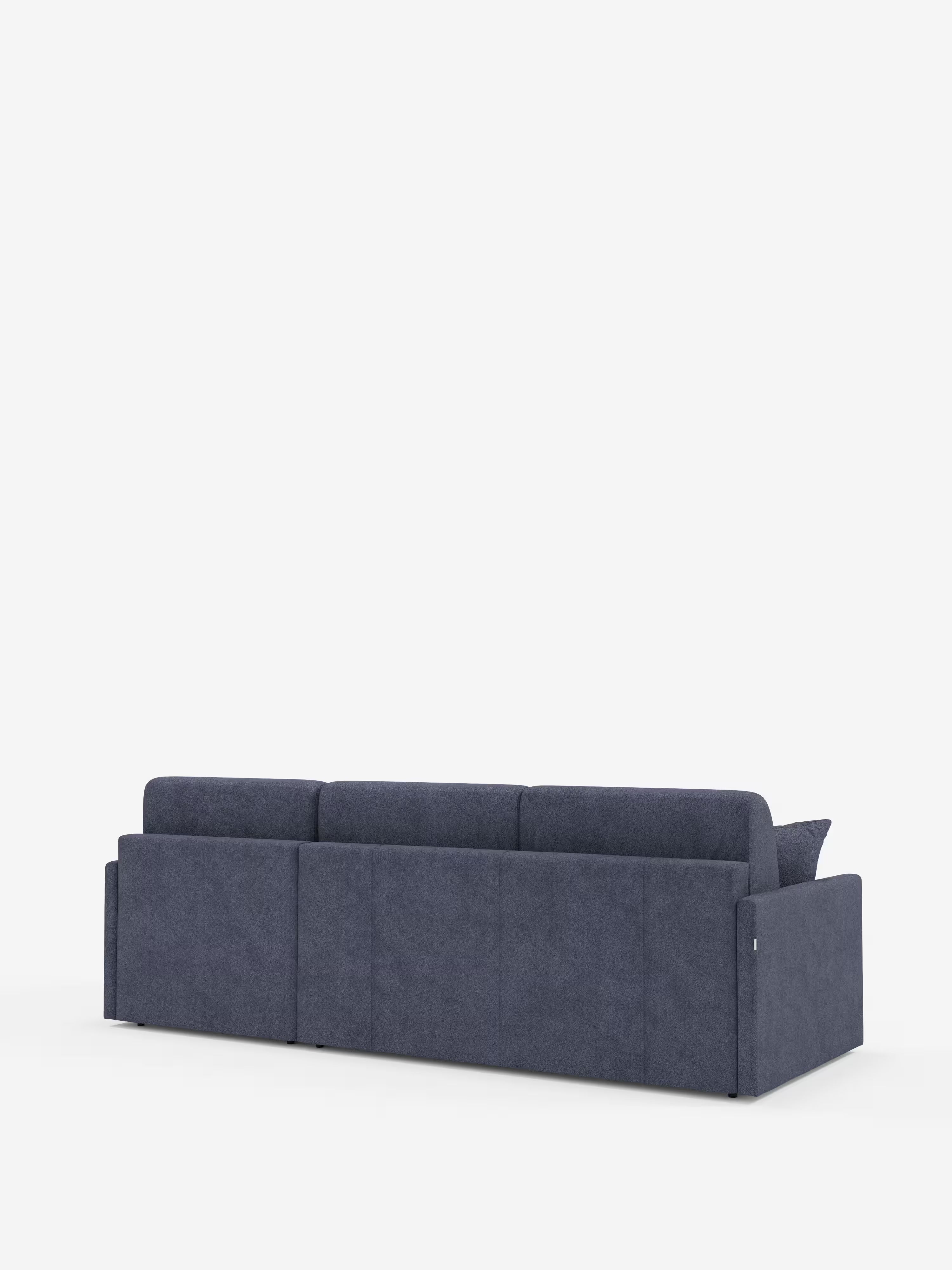 Tommy Divano Letto con penisola contenitore - design minimal e sfoderabile in tessuto smacchiabile simil cotone T33