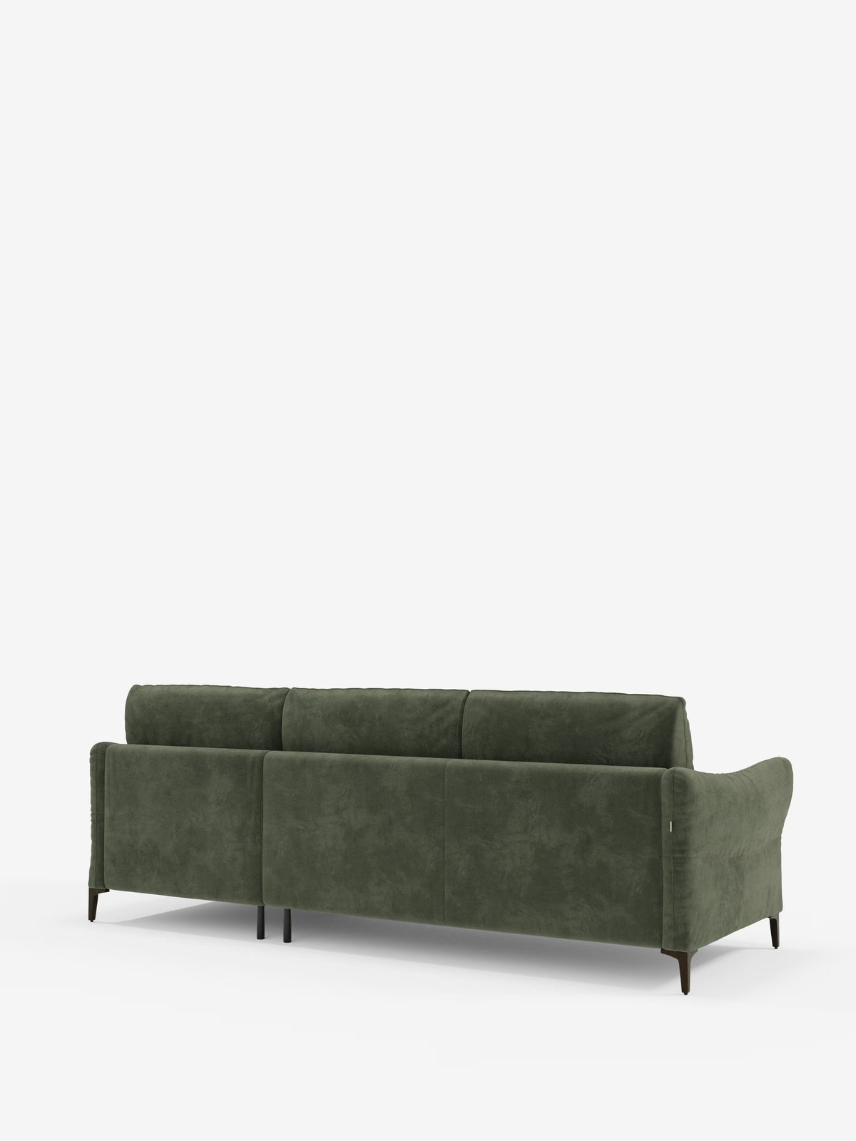 Dalia canapé-lit avec méridienne coffre de rangement et matelas de 18 cm de hauteur - pieds hauts et tissu anti-taches T30