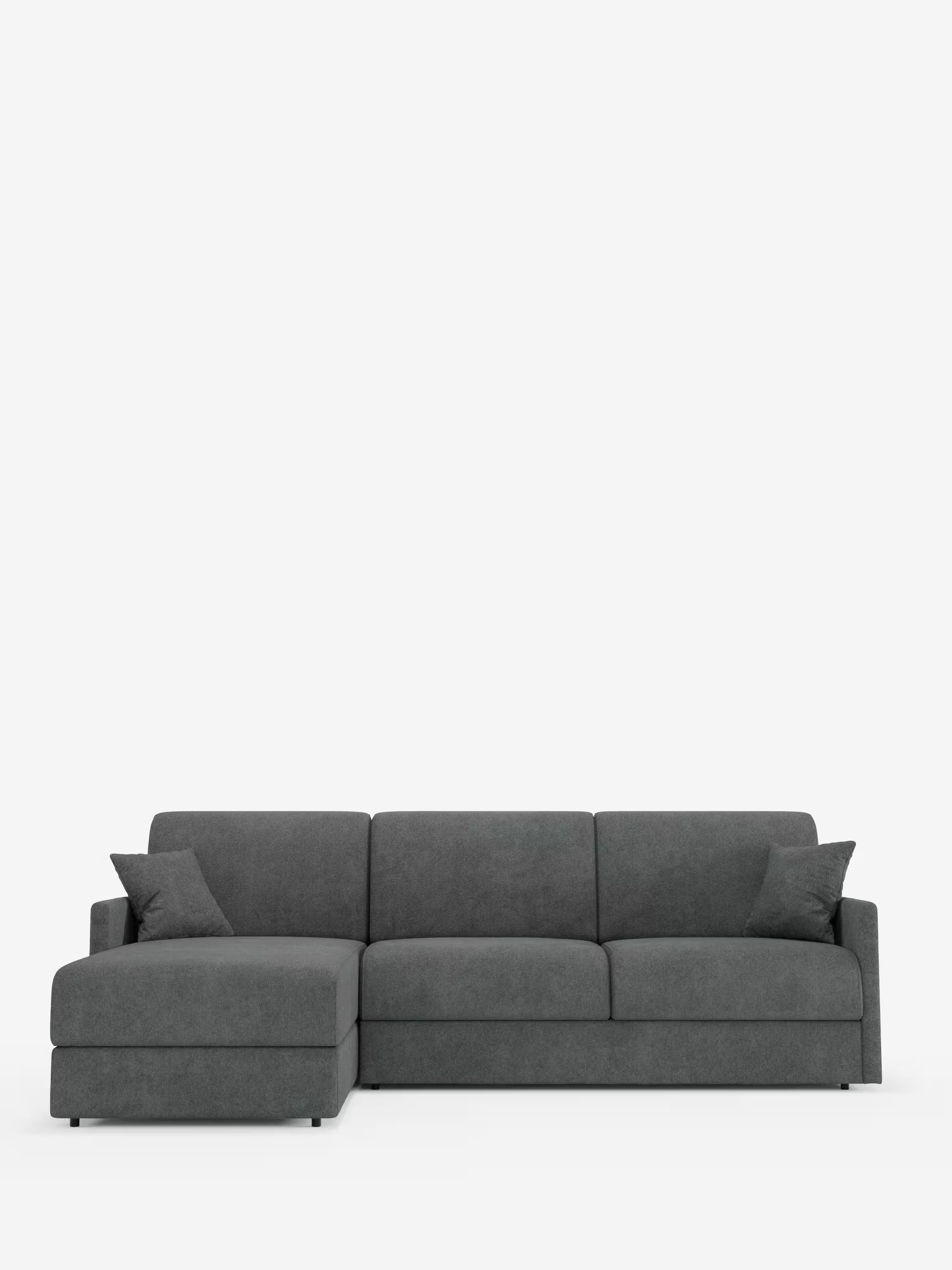 Tommy Divano Letto con penisola contenitore - design minimal e sfoderabile in tessuto smacchiabile simil cotone T33