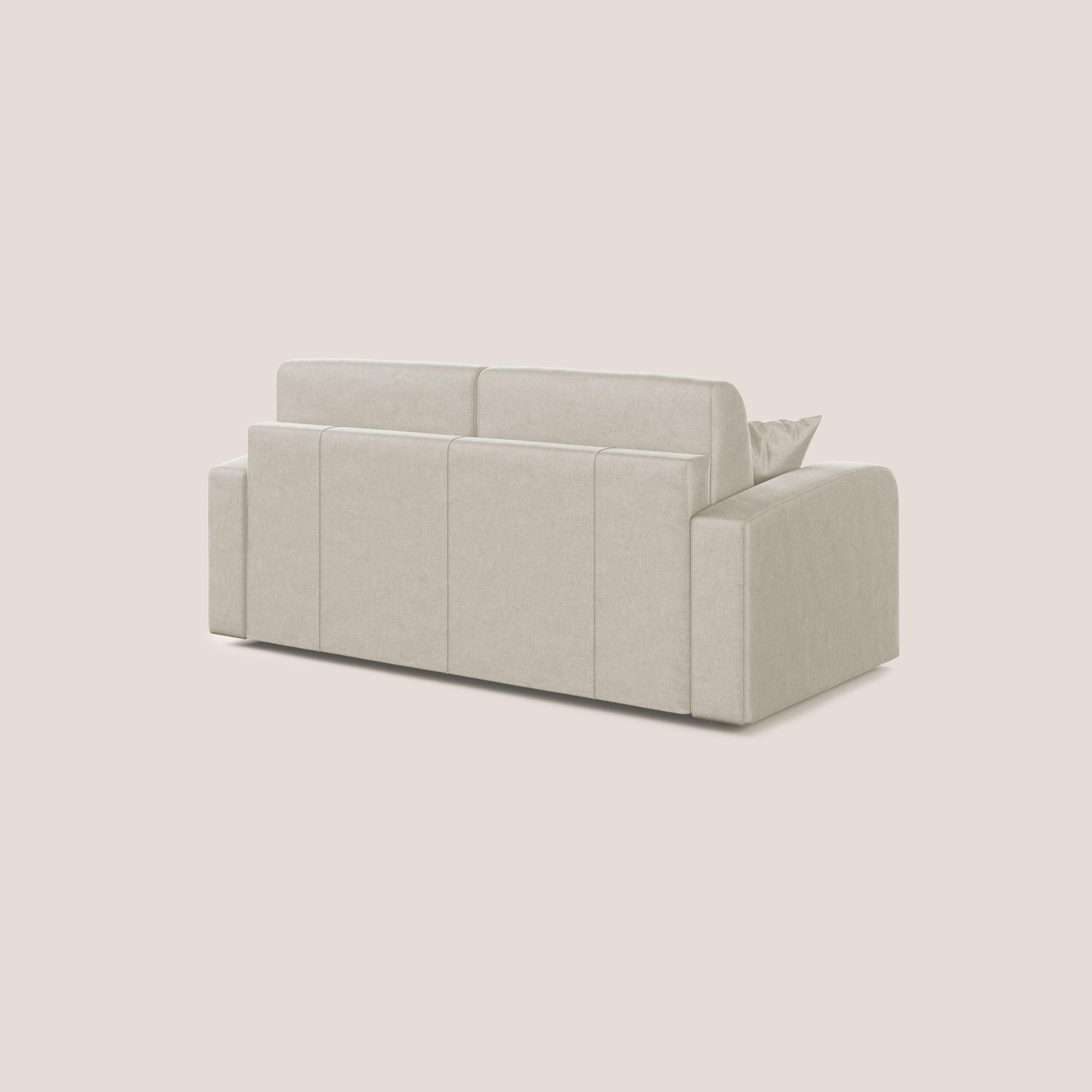 Lebron Divano letto matrimoniale in velluto morbido T01 panna - divani.store