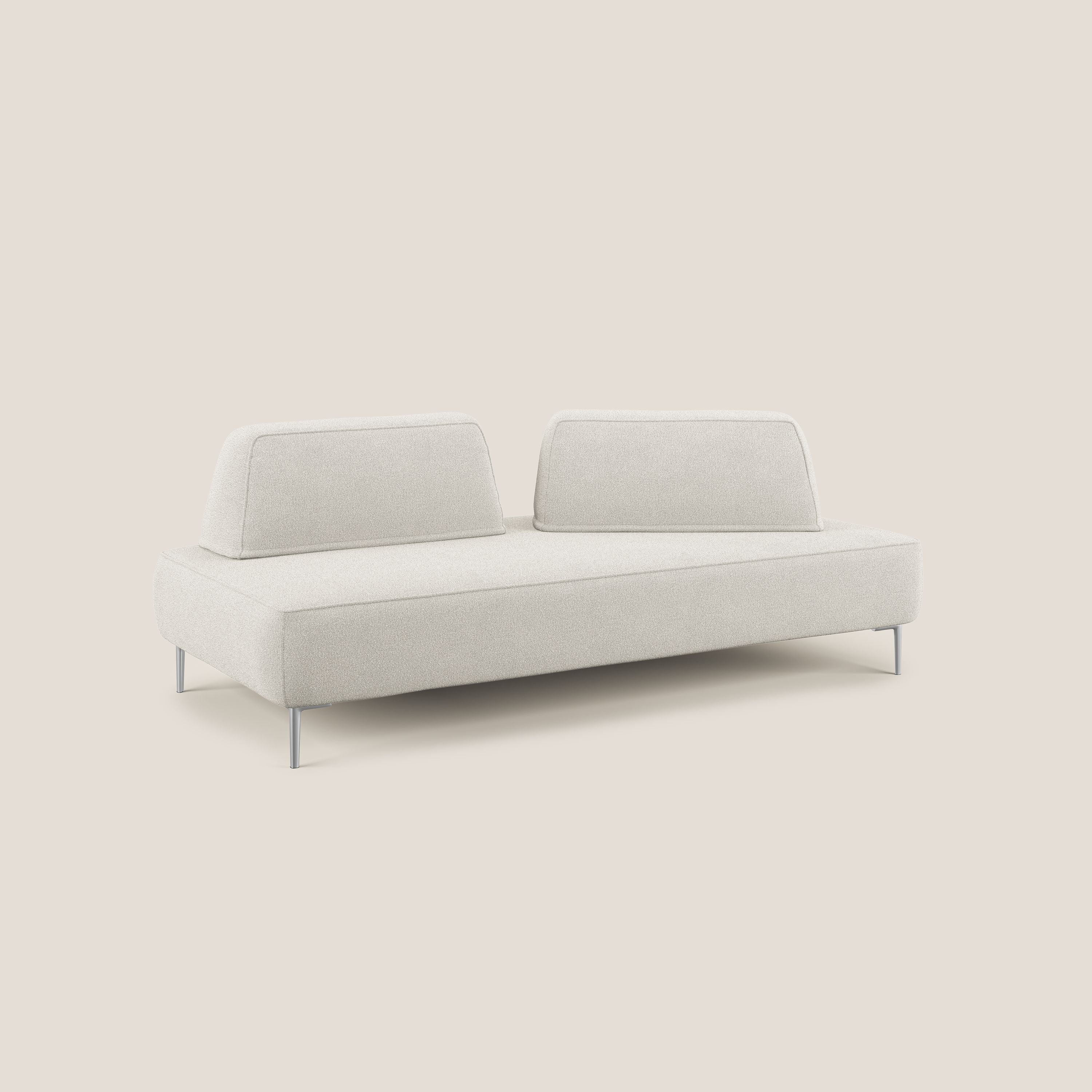 Newton divano modulare con schienali movibili T07 bianco - divani.store