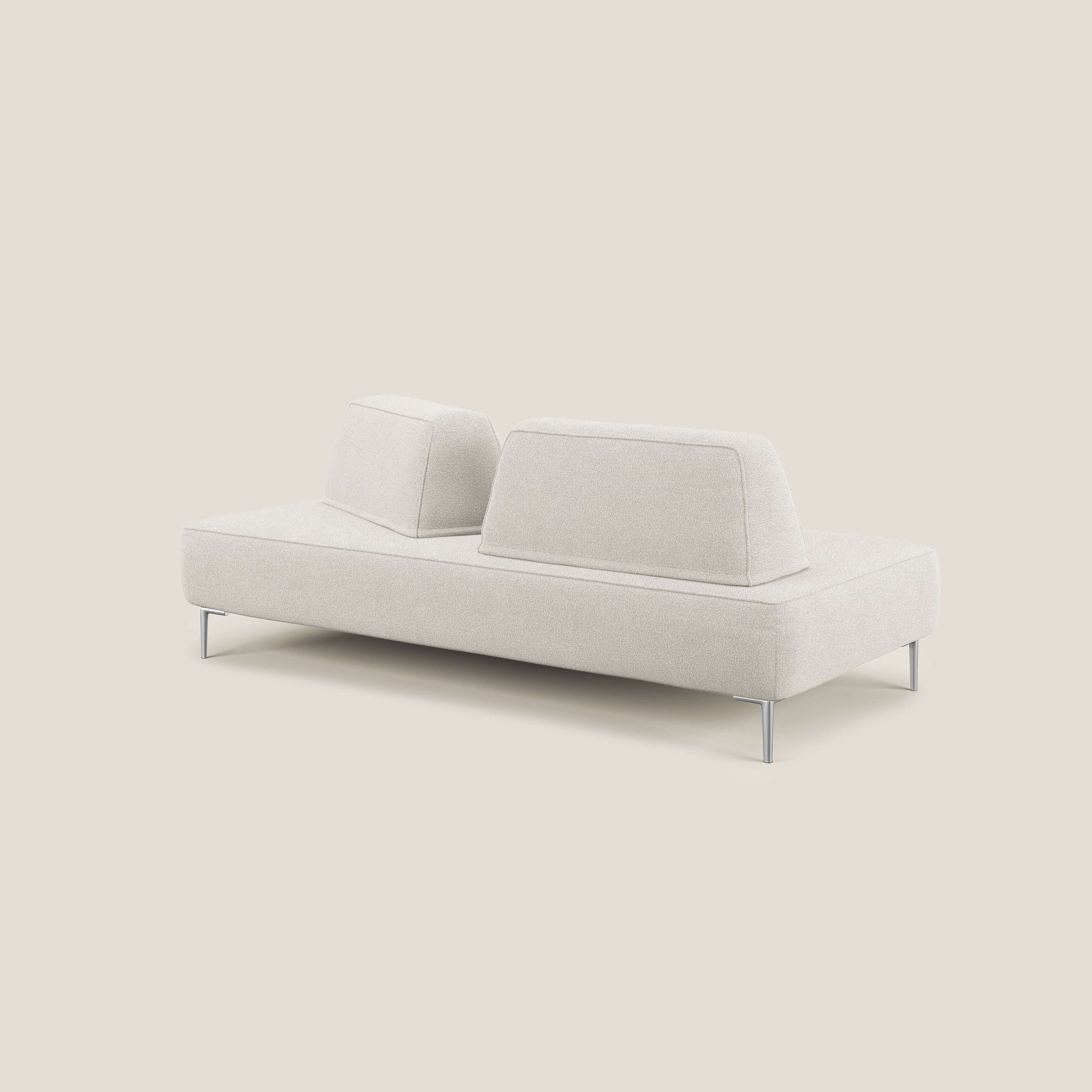 Newton divano modulare con schienali movibili T07 bianco - divani.store