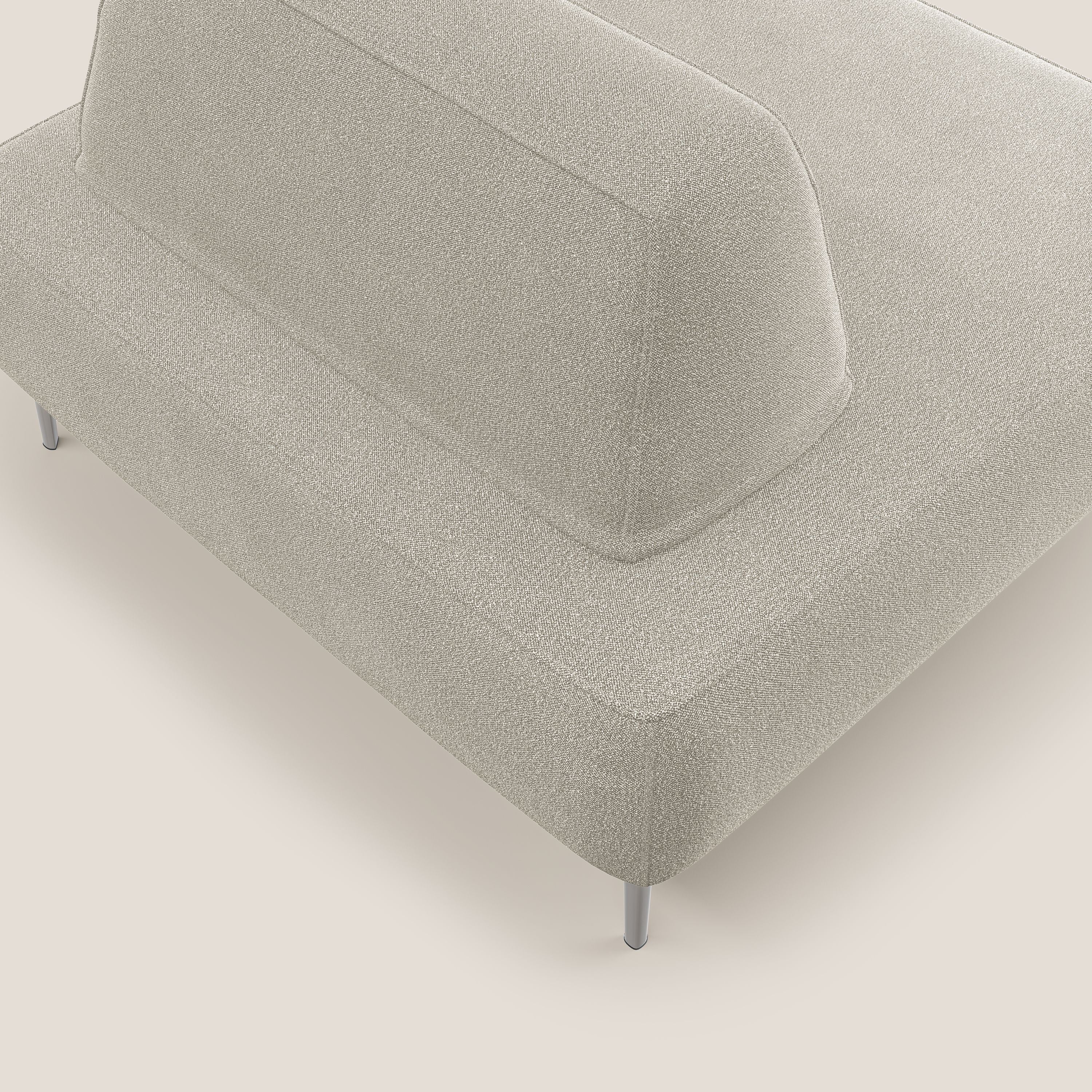 Newton poltrona modulare con schienali movibili T07 bianco - divani.store