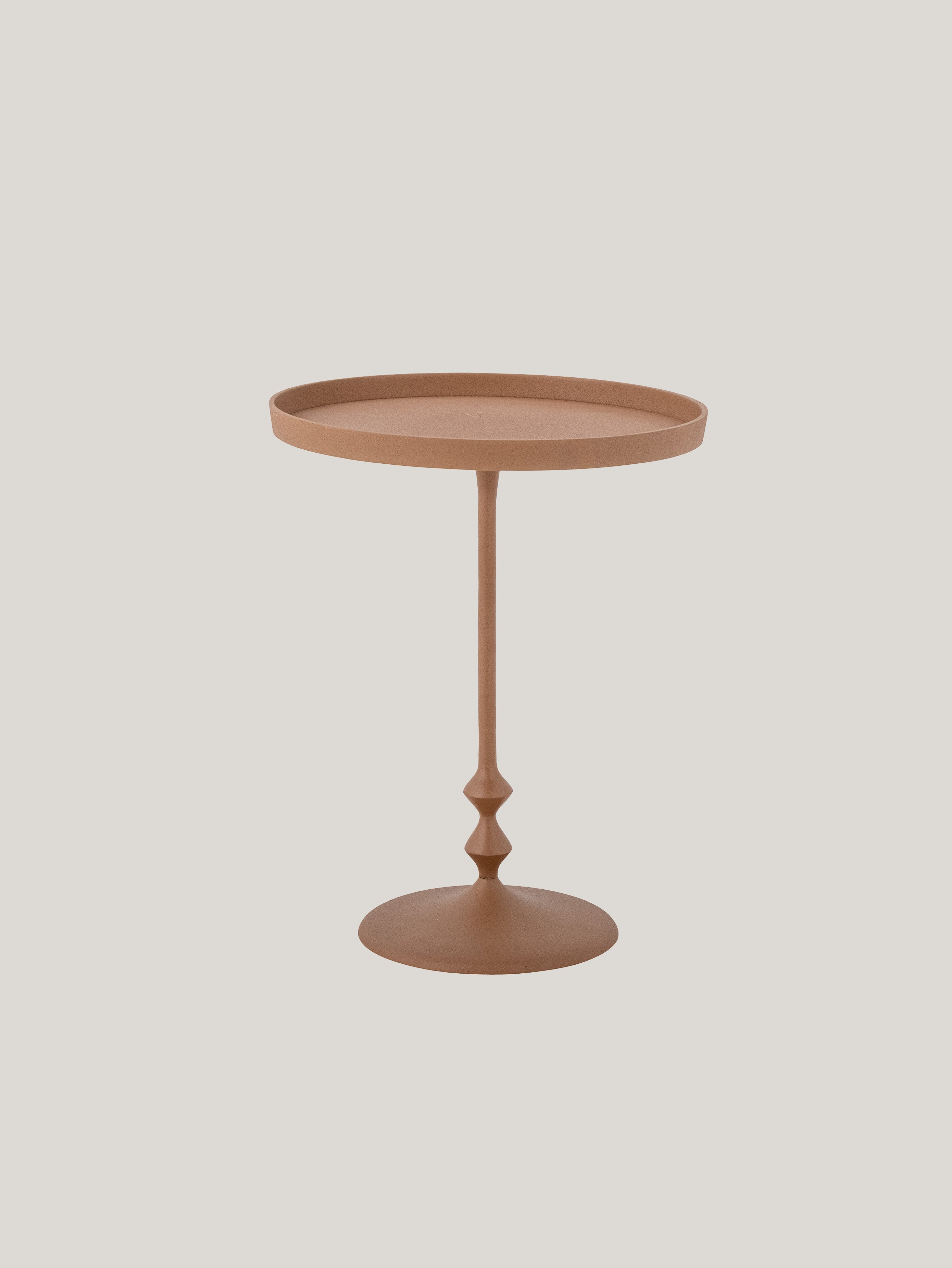 Anjou tavolino da appoggio elegante in metallo arancio - divani.store