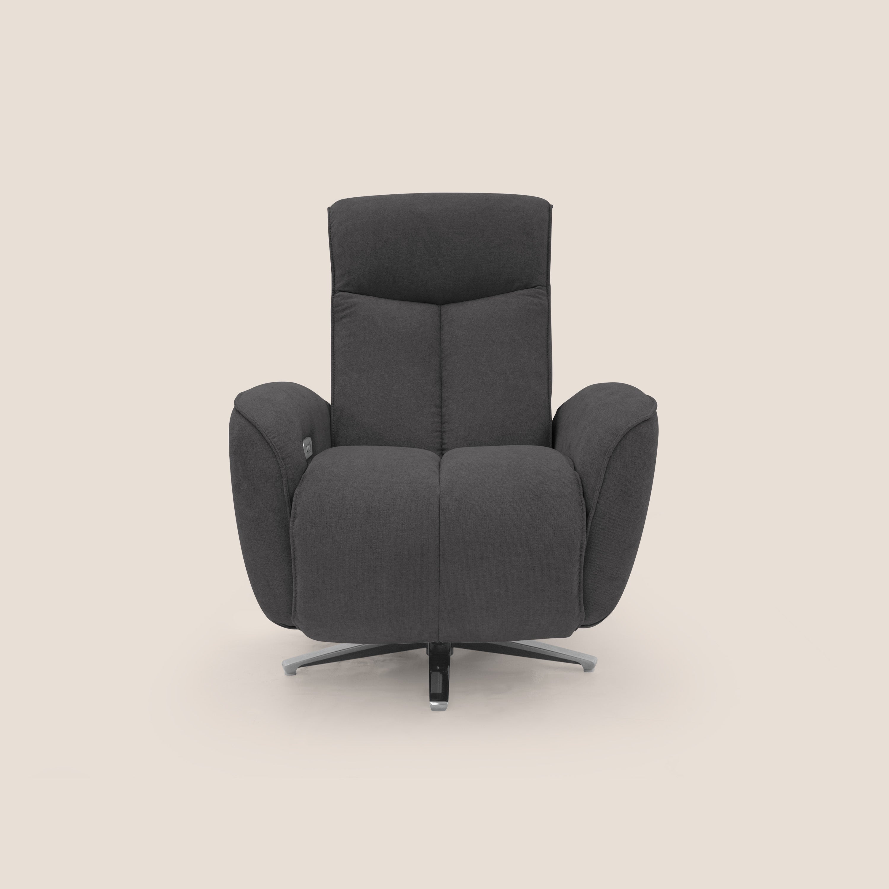 EVA Poltroncina RELAX in morbido tessuto impermeabile T02 nero - divani.store