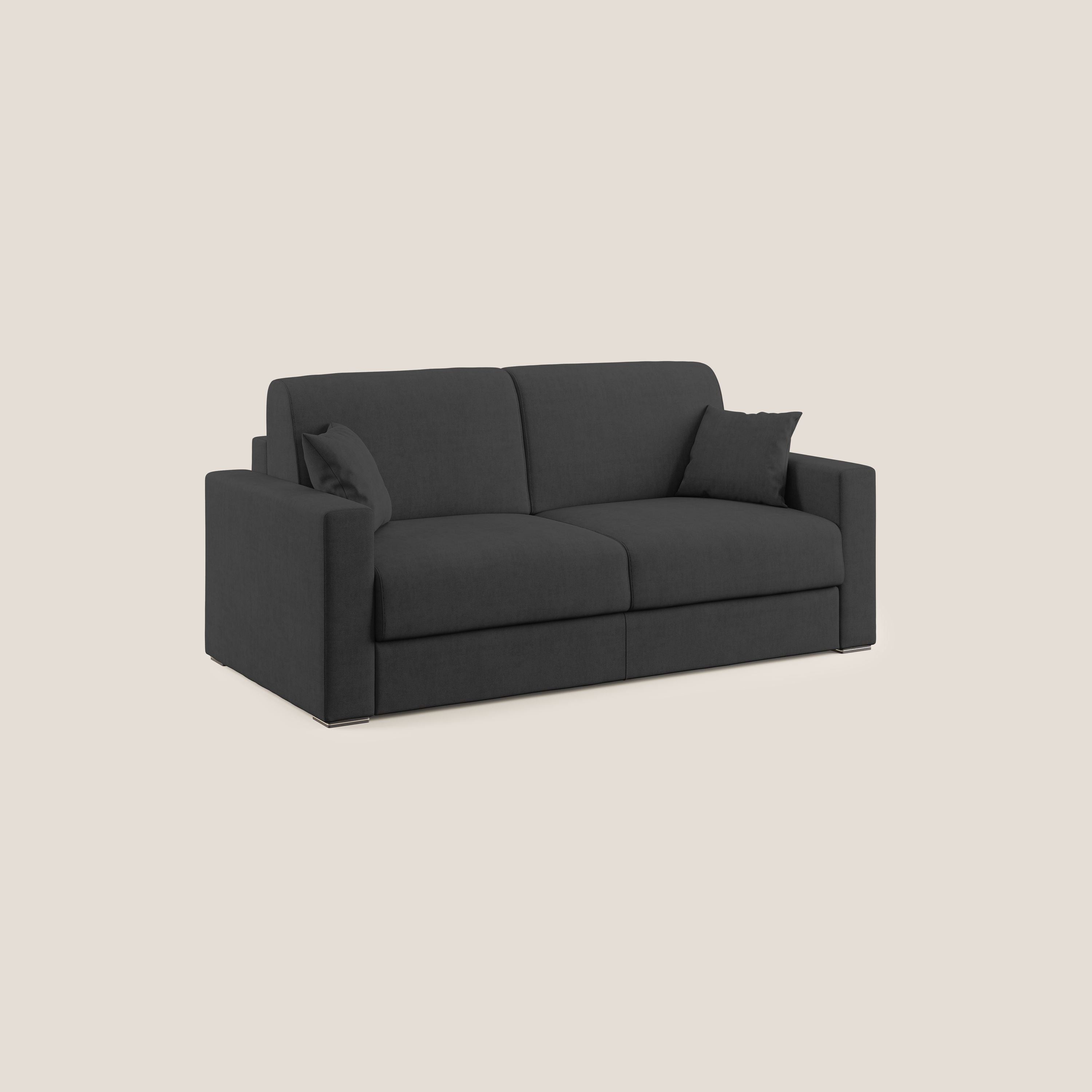 Best Divano letto matrimoniale in tessuto impermeabile T02 nero - divani.store