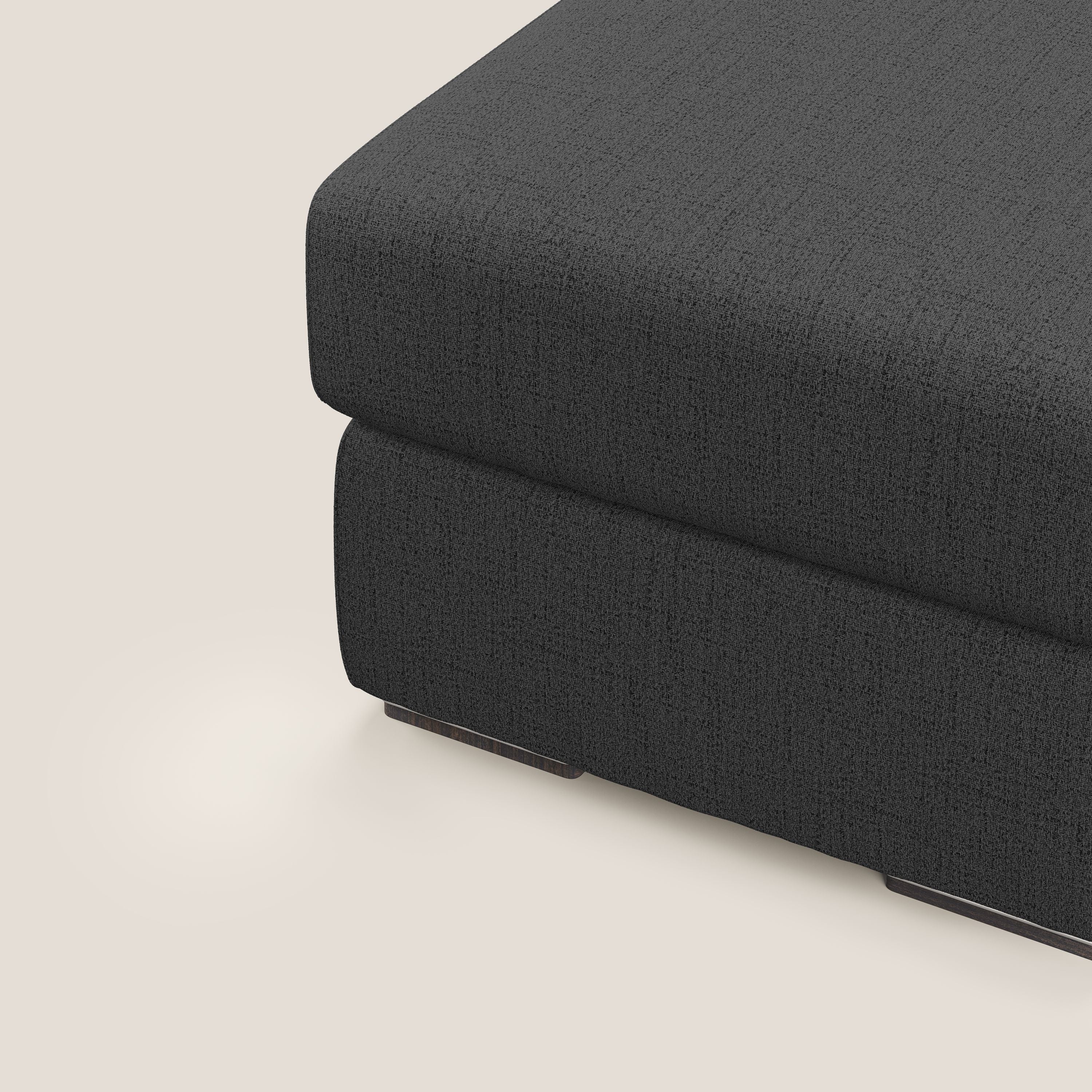 Sun pouf apribile contenitore in tessuto impermeabile fiammato T03 antracite - divani.store