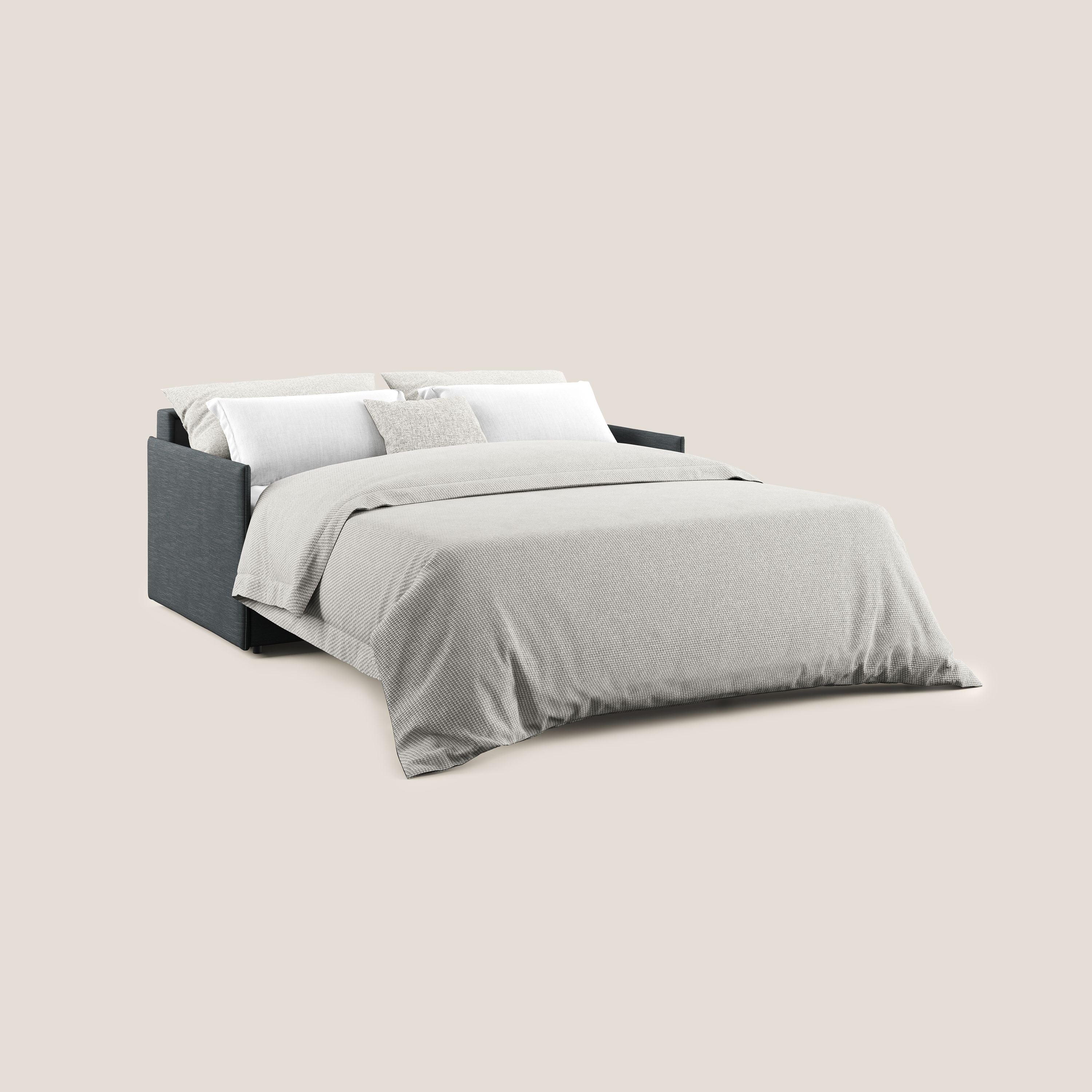 Evans Divano letto in tessuto Ecosostenibile antracite - divani.store