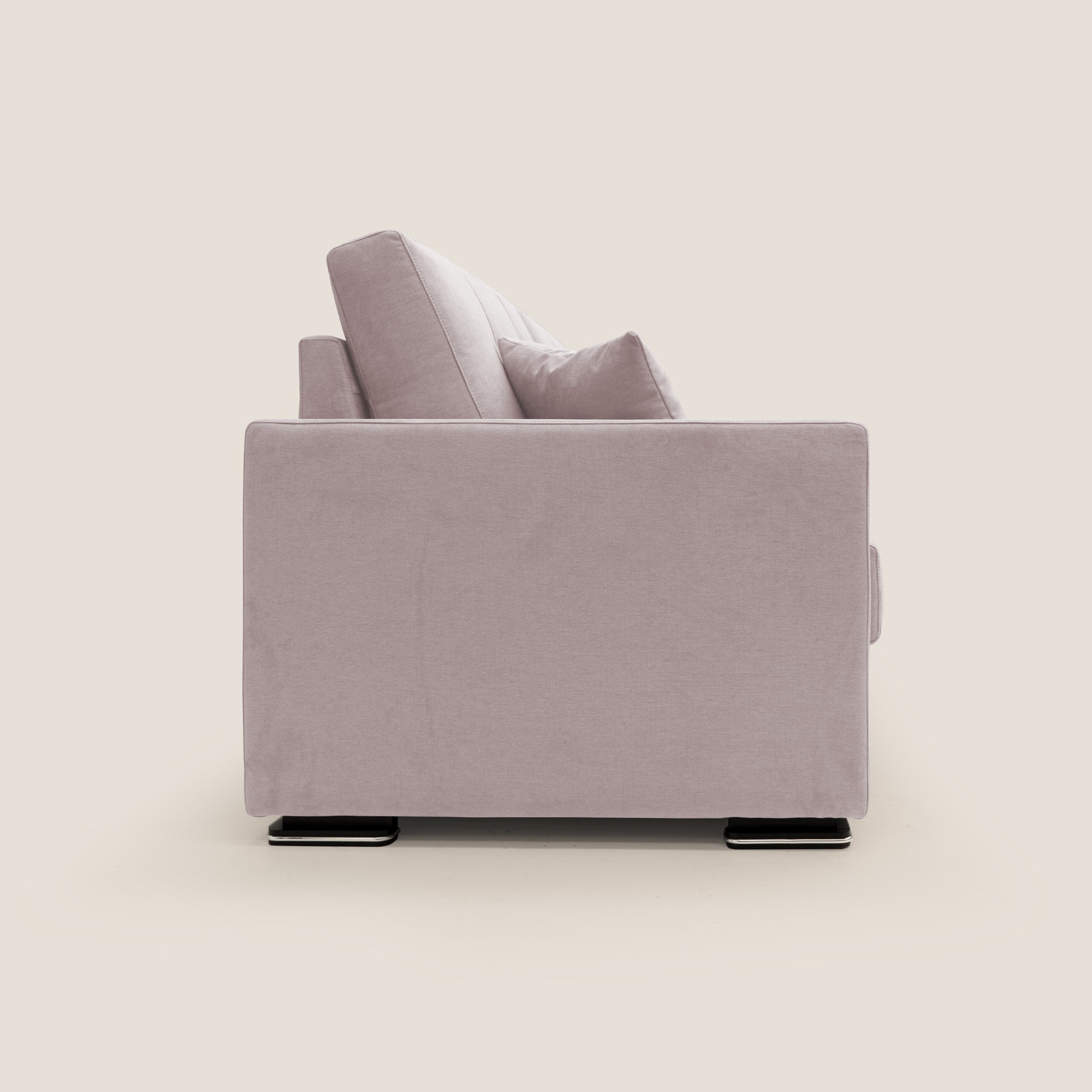 Giove divano in morbido tessuto impermeabile T02 rosa - divani.store