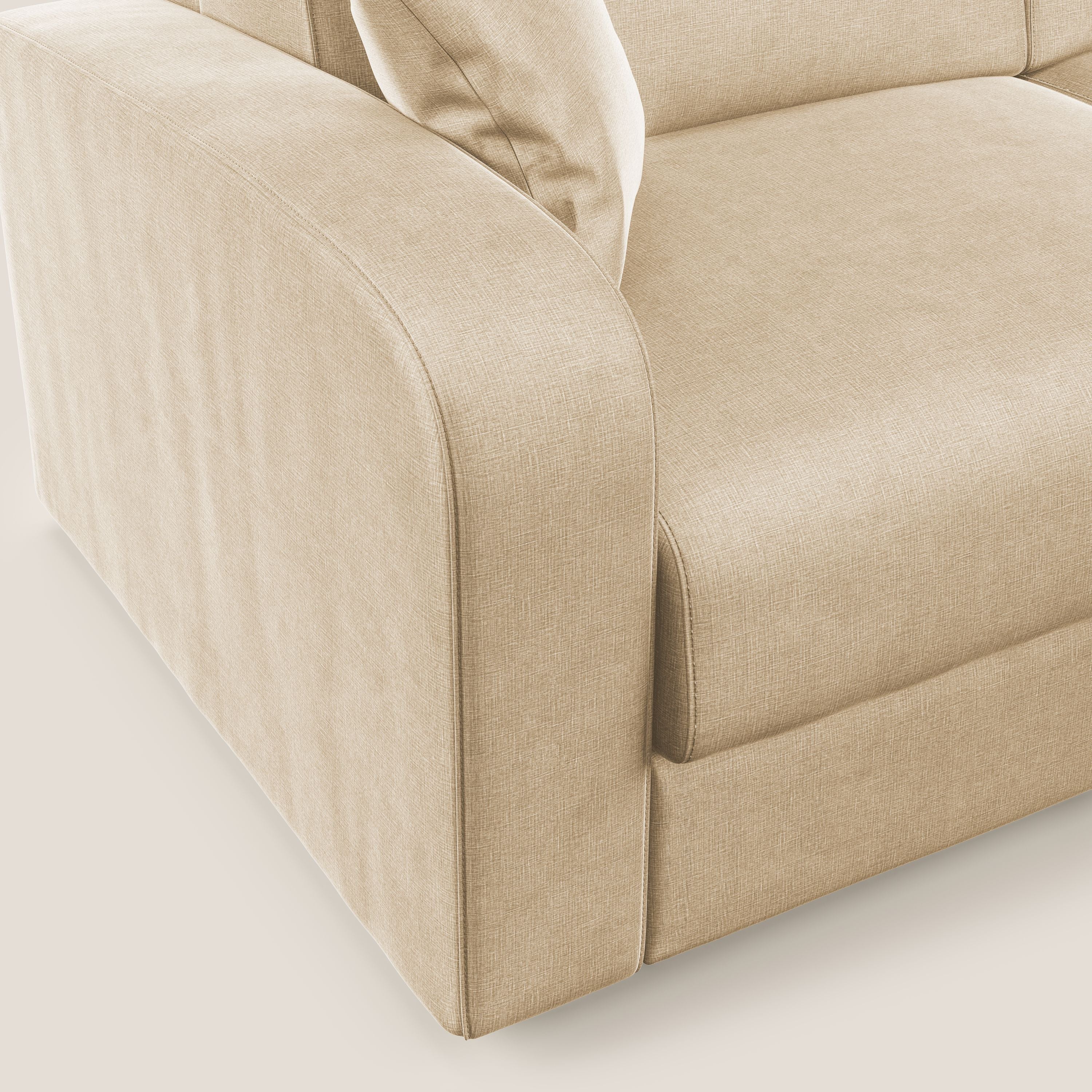 Lebron Divano letto matrimoniale in velluto morbido T01 beige - divani.store