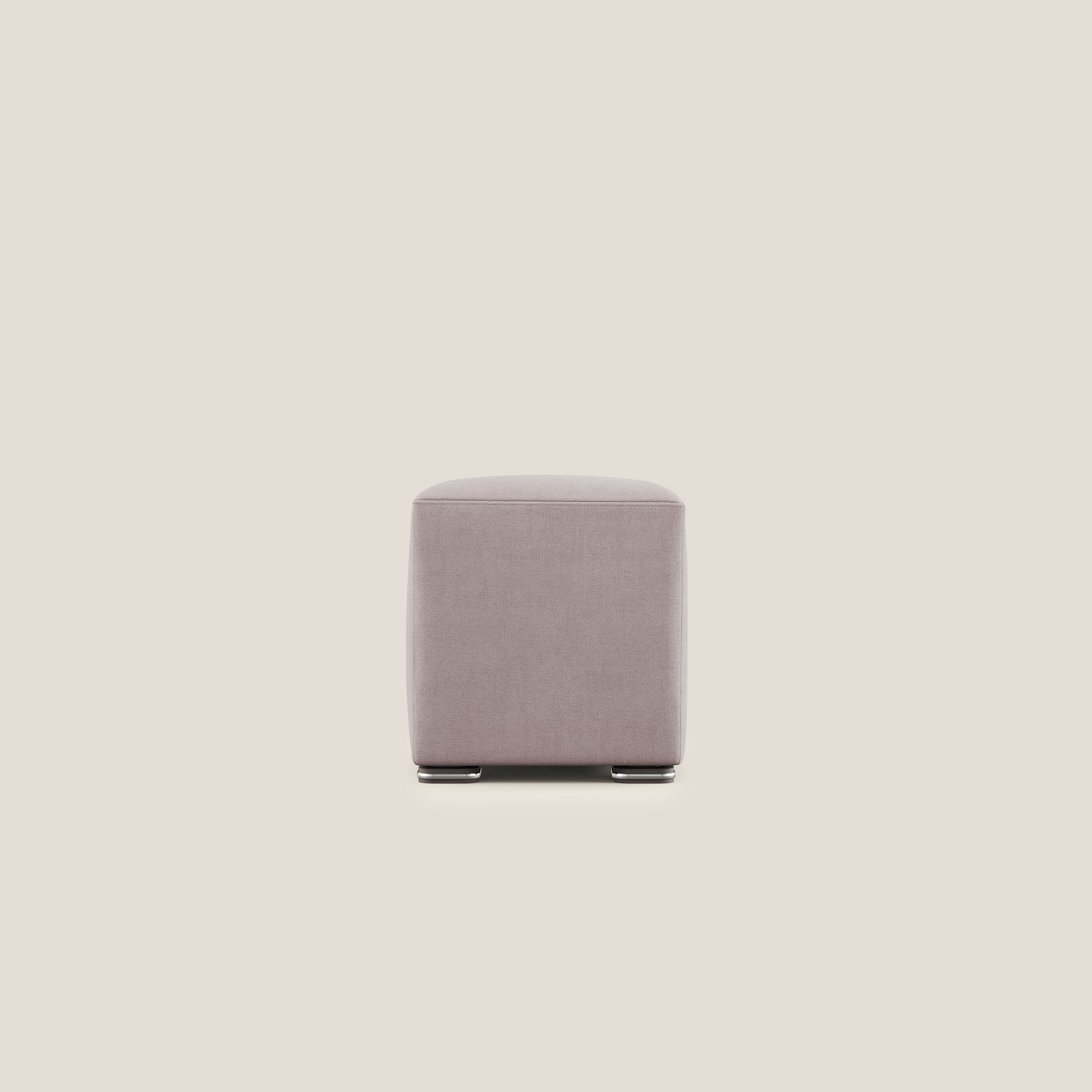 Cube pouf in tessuto morbido impermeabile T02 rosa - divani.store