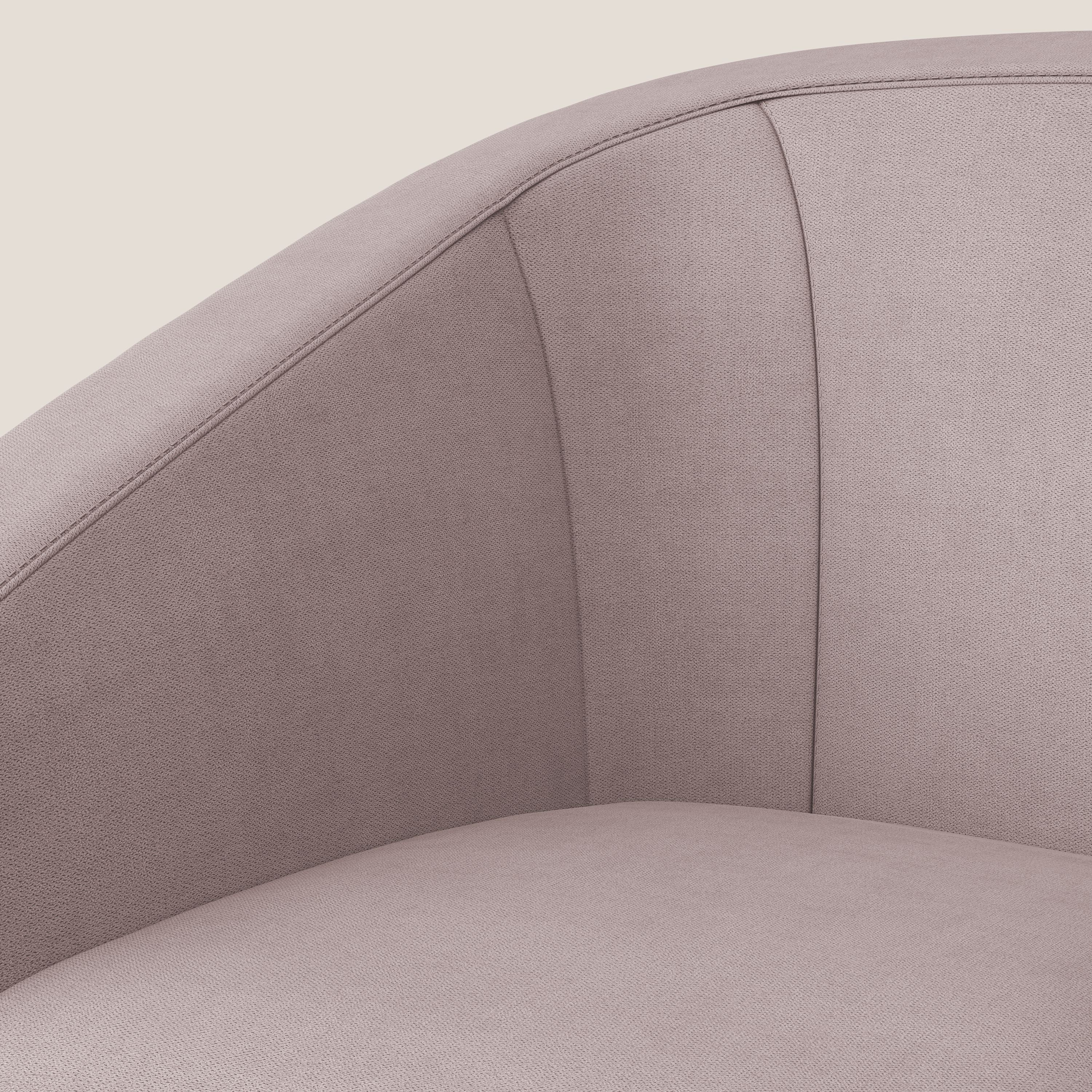 Pandora Poltroncina in tessuto morbido impermeabile T02 rosa - divani.store