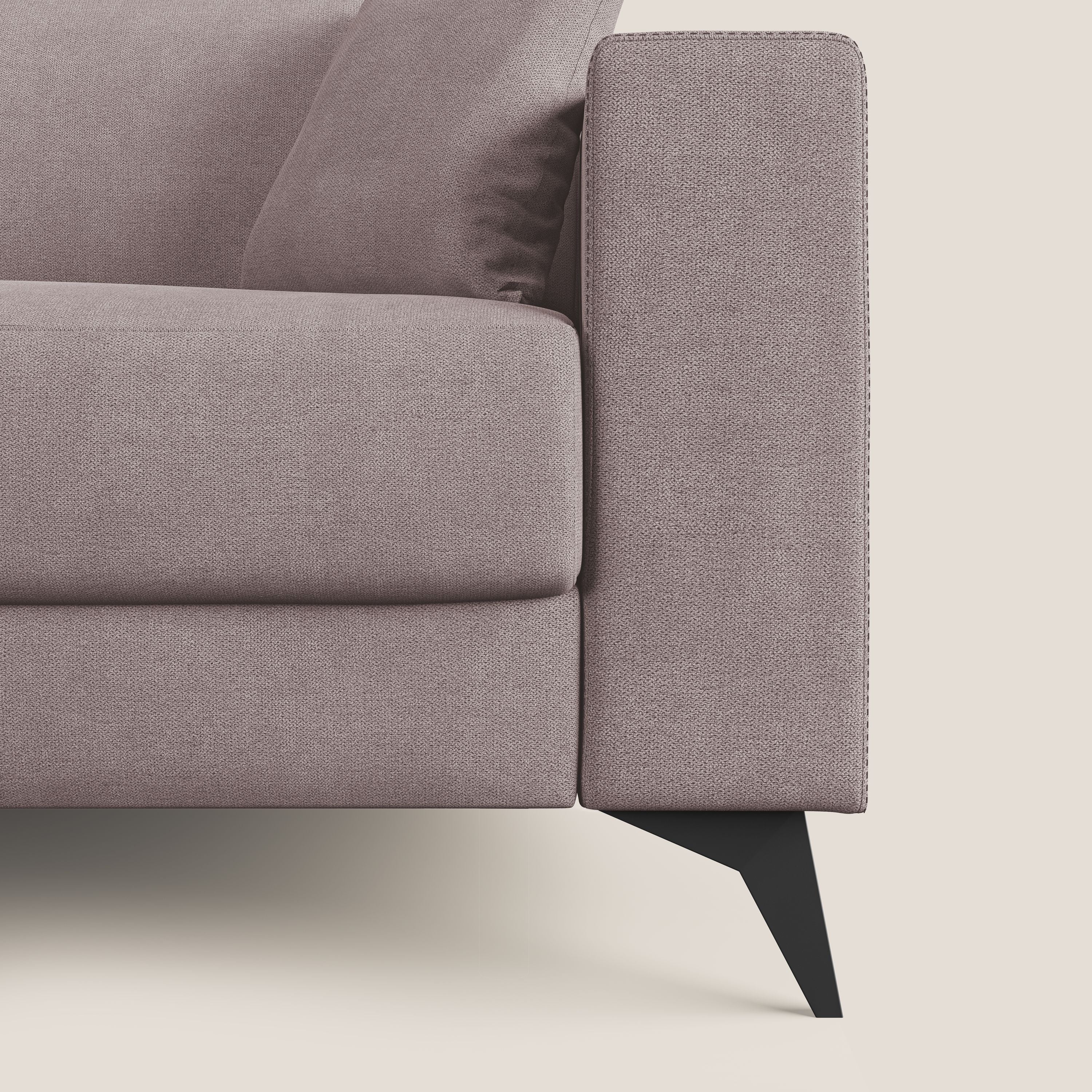 Pegaso divano letto con poggiatesta reclinabili e rivestimento T02 rosa - divani.store