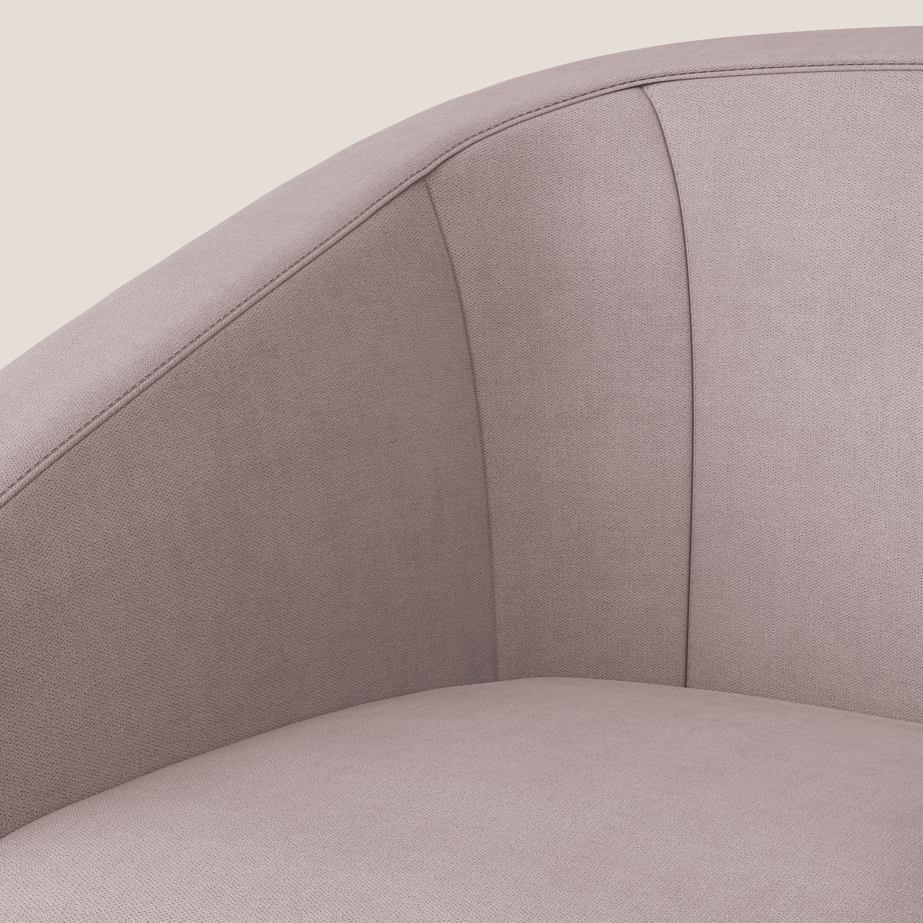 Sally Poltroncina in tessuto morbido impermeabile T02 rosa - divani.store