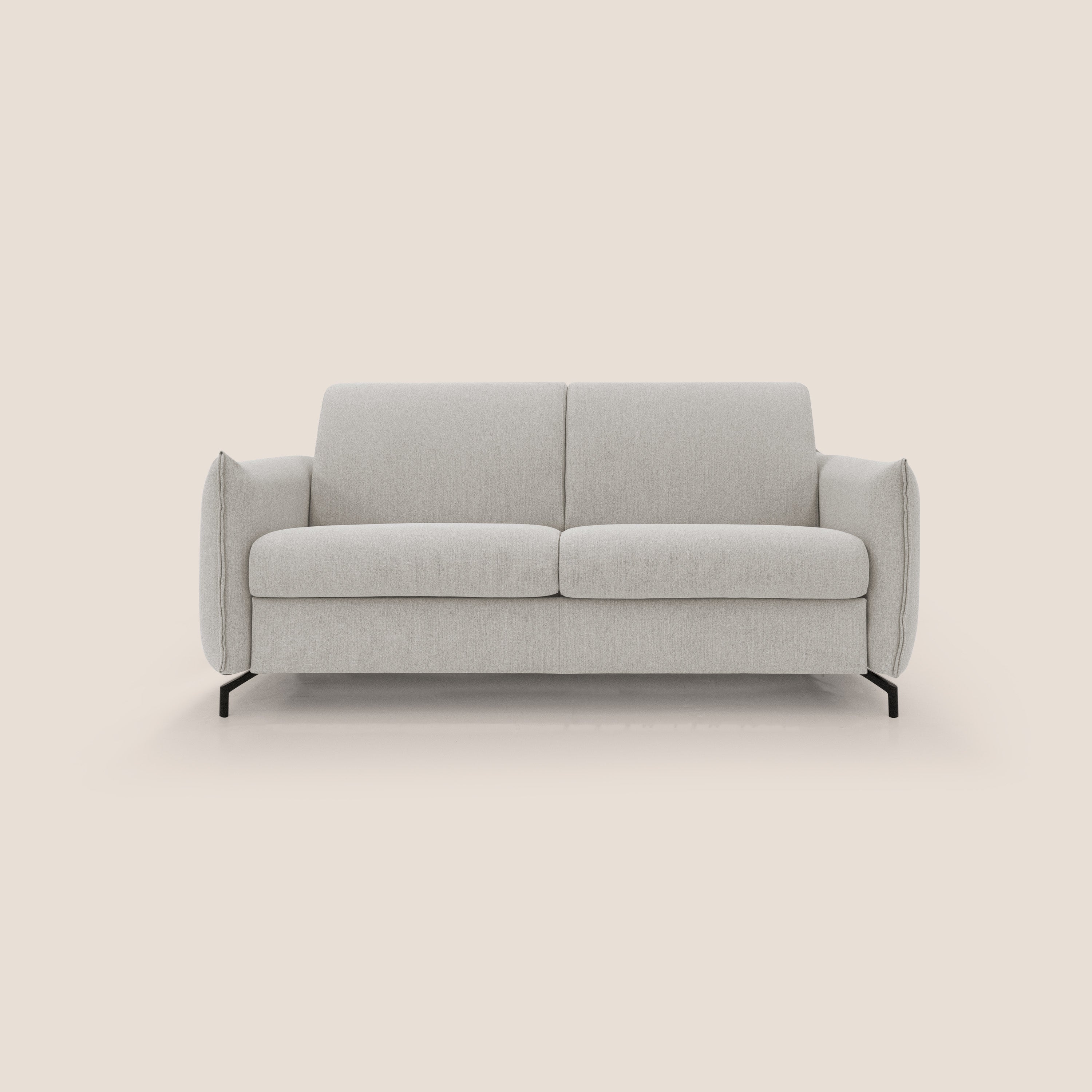 Scarlet divano letto in tessuto misto cotone impermeabile T19 panna - divani.store