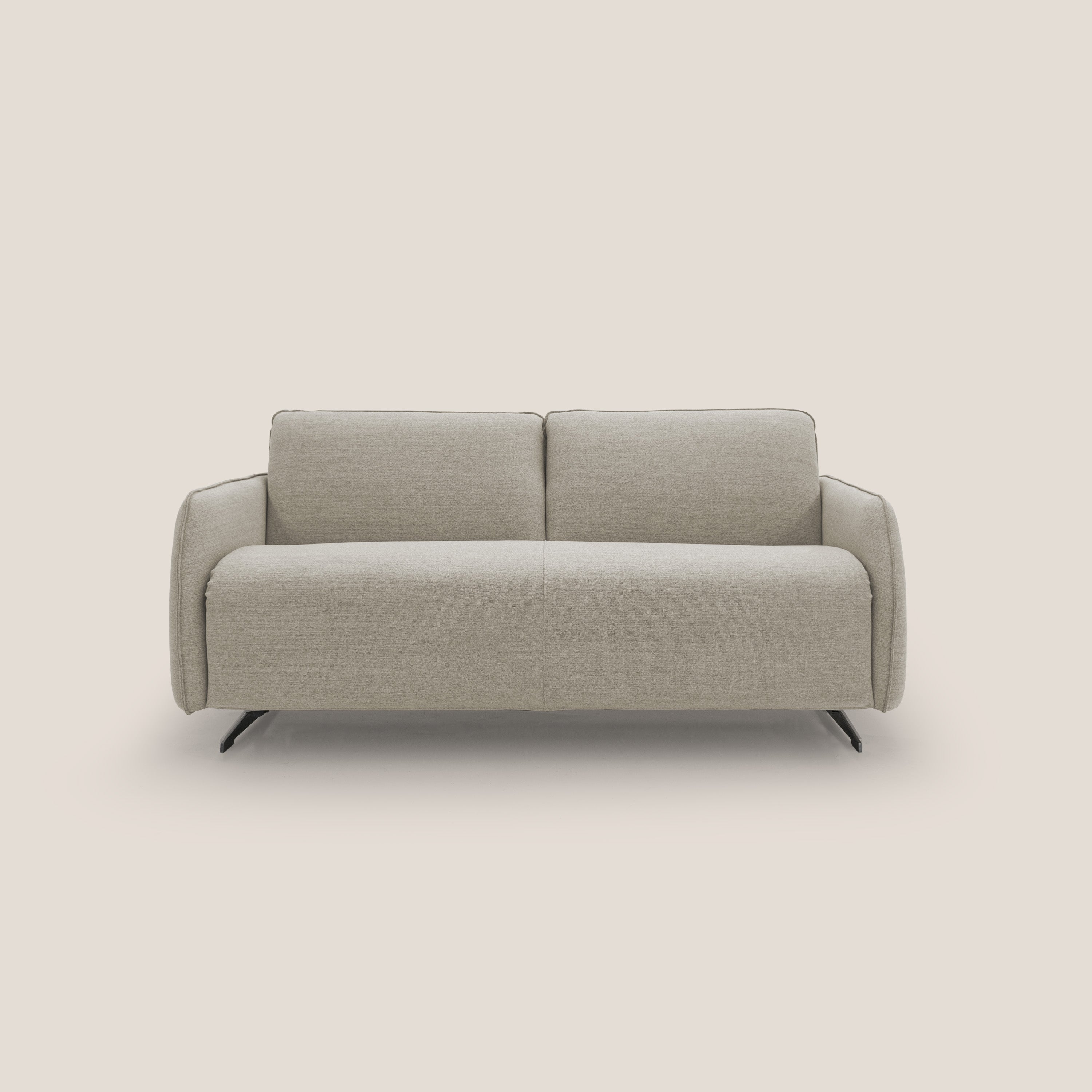 Texas Divano letto matrimoniale moderno in tessuto impermeabile T19 sabbia - divani.store